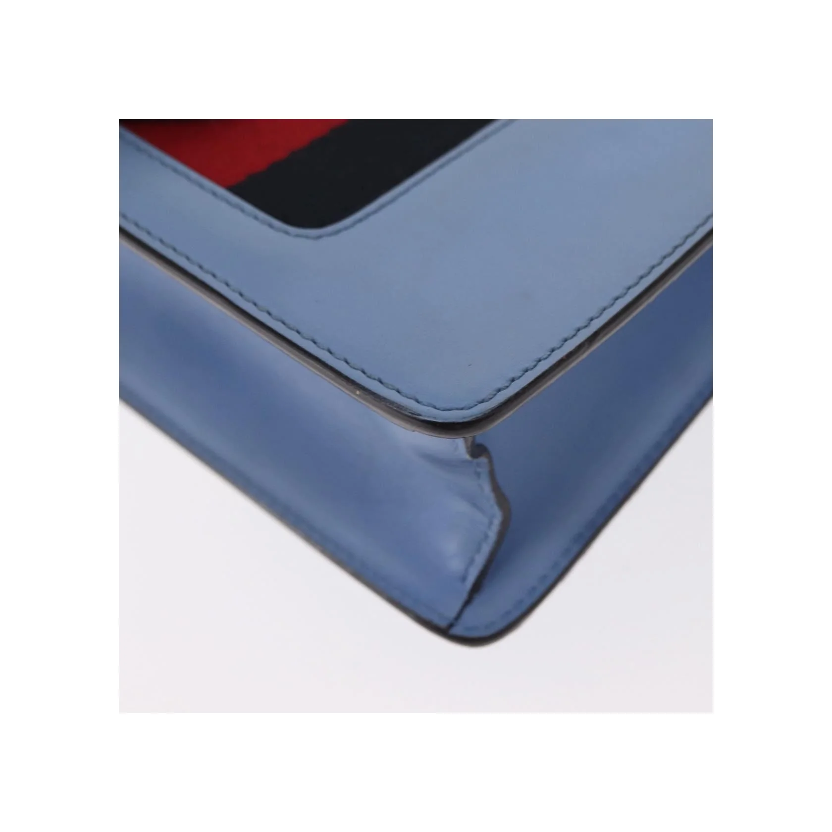 Sac À Bandoulière Gucci Sylvie Chaîne - Blue - Image 12