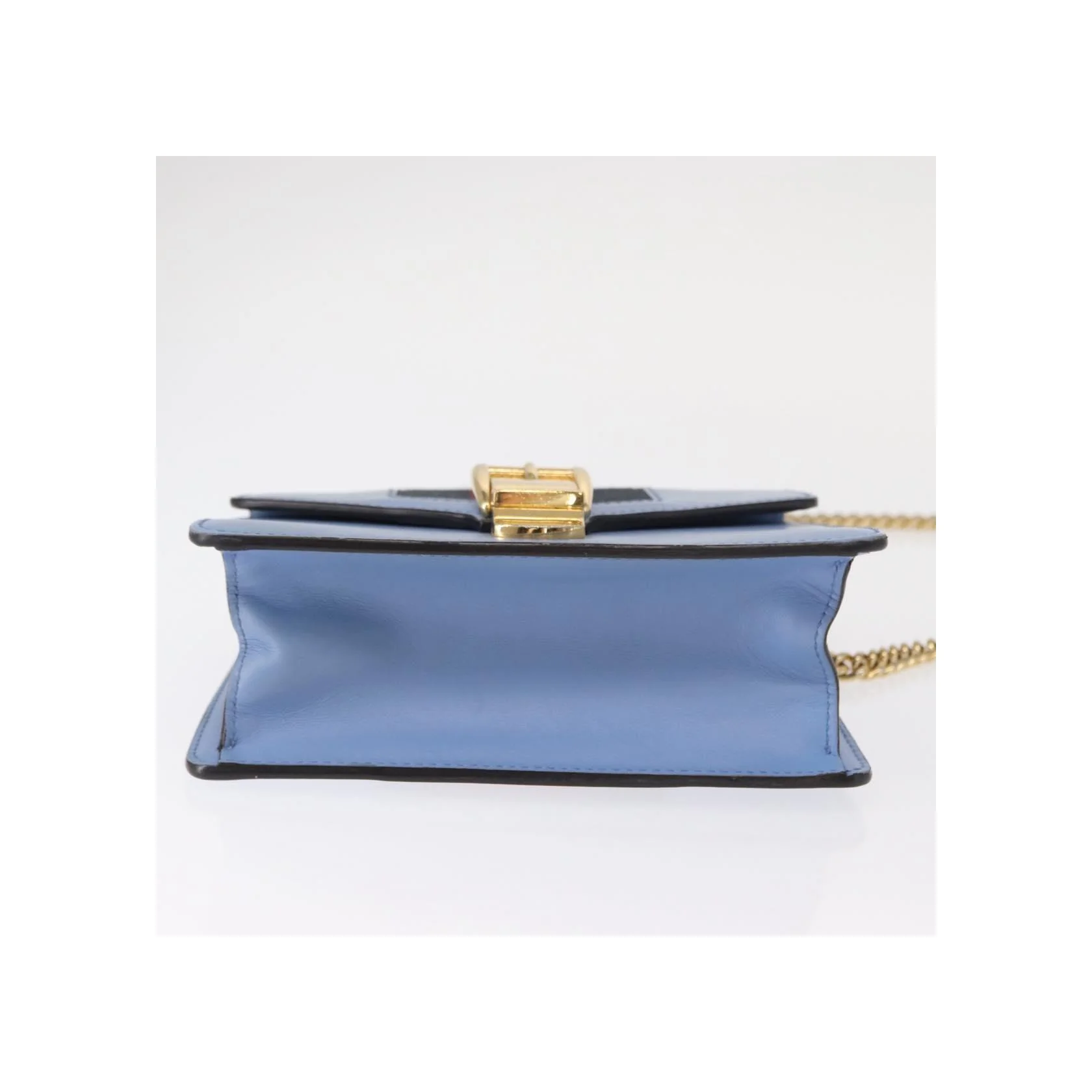 Sac À Bandoulière Gucci Sylvie Chaîne - Blue - Image 18