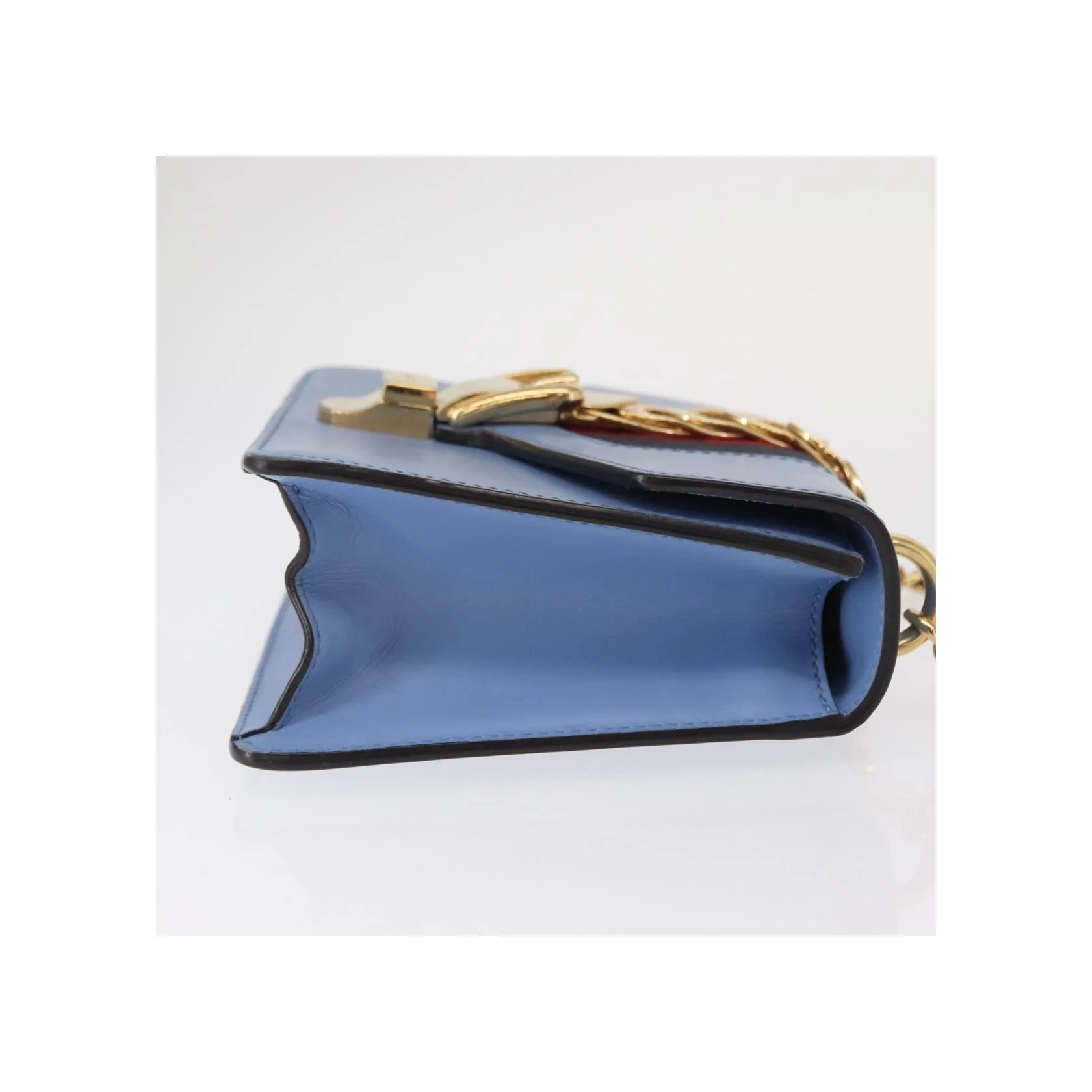 Sac À Bandoulière Gucci Sylvie Chaîne - Blue - Image 3