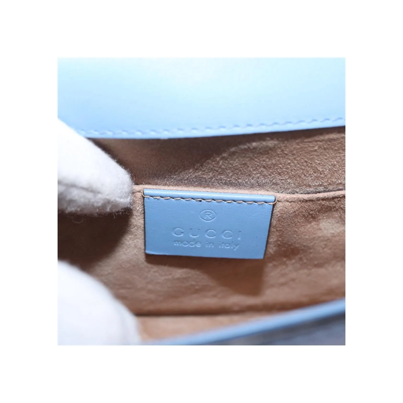 Sac À Bandoulière Gucci Sylvie Chaîne - Blue - Image 6
