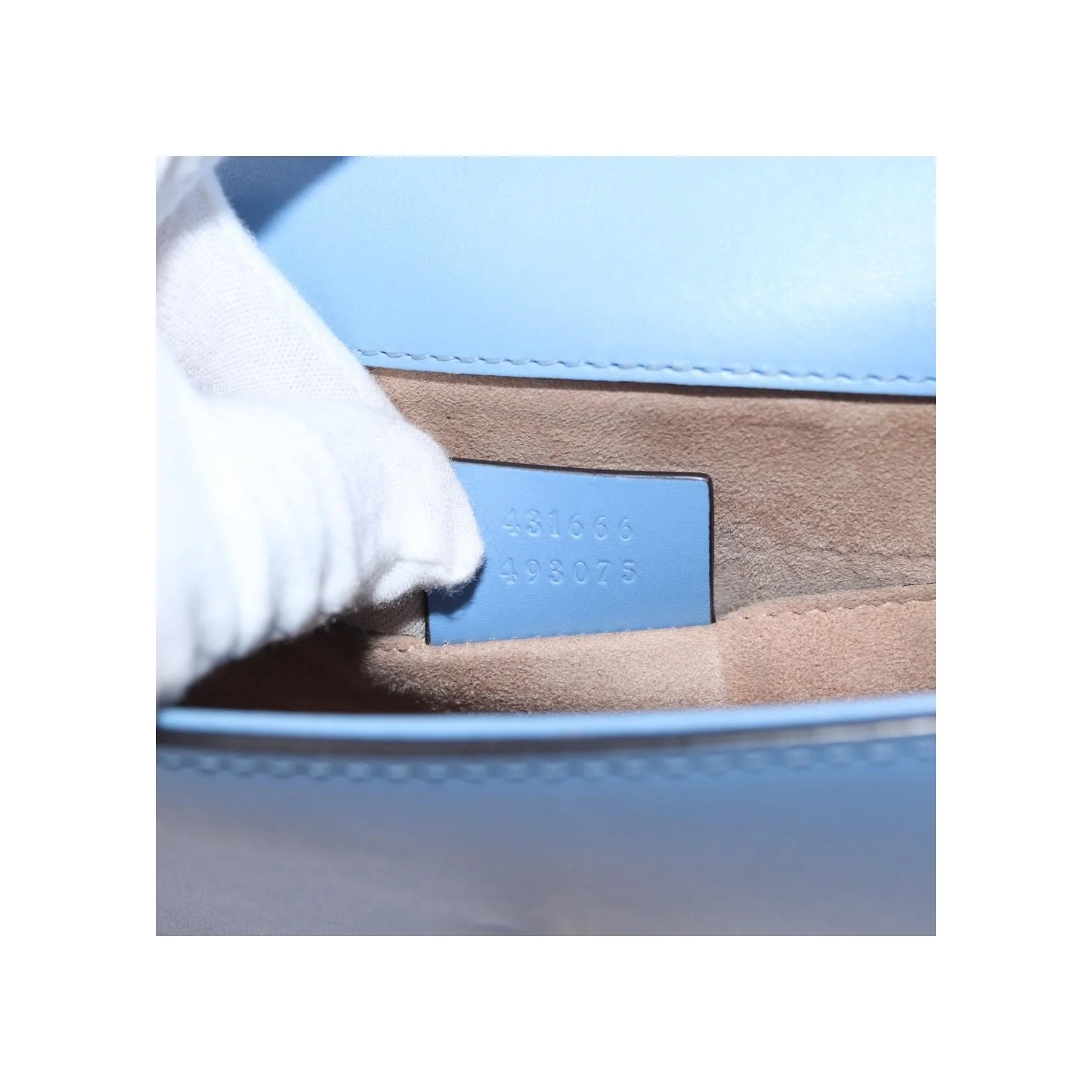 Sac À Bandoulière Gucci Sylvie Chaîne - Blue - Image 7
