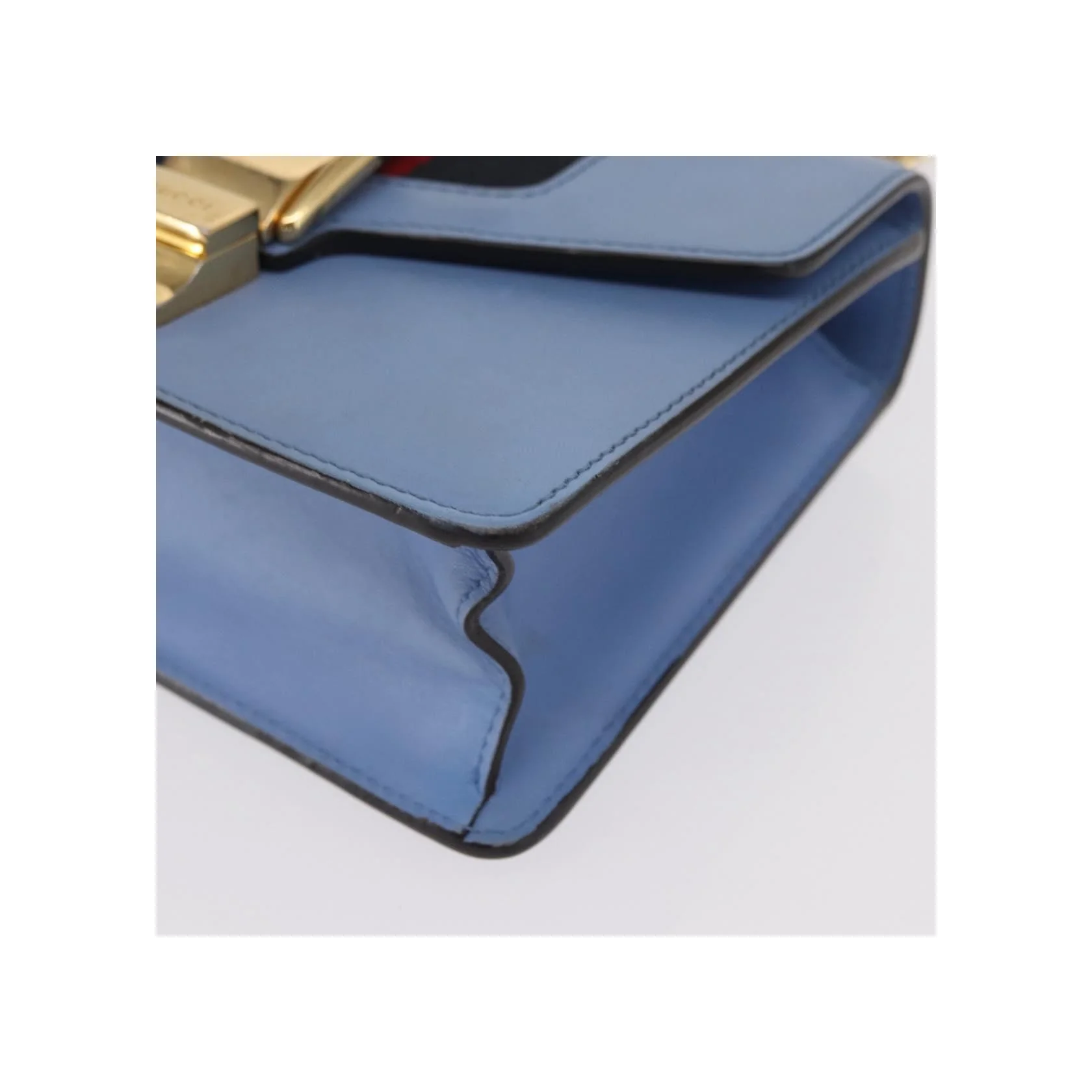 Sac À Bandoulière Gucci Sylvie Chaîne - Blue - Image 9