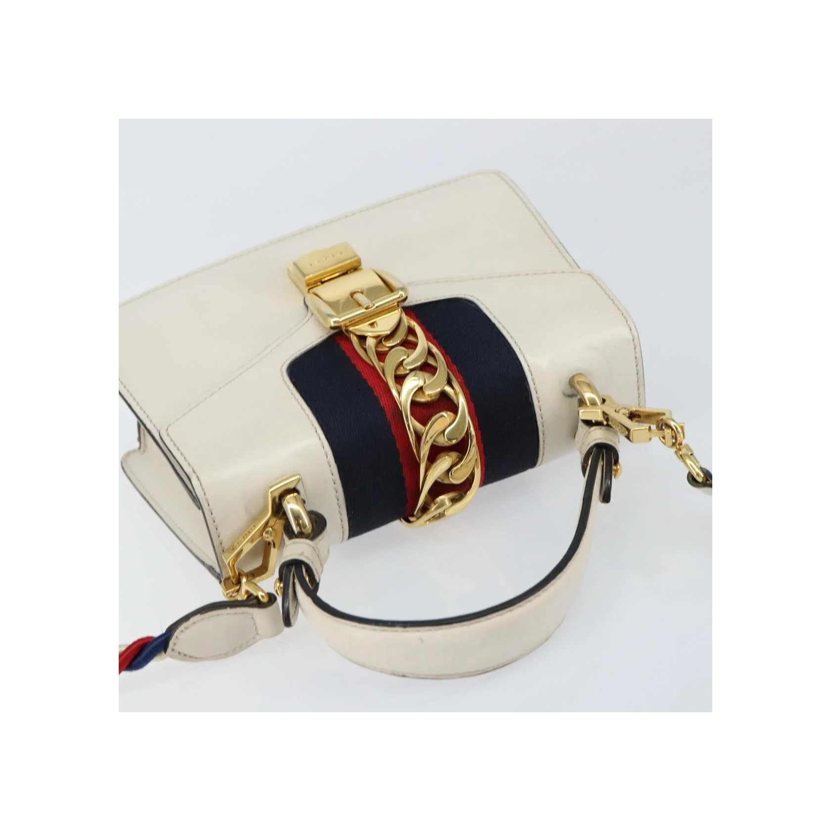 Sac À Poingées Gucci Sylvie - White - Image 16