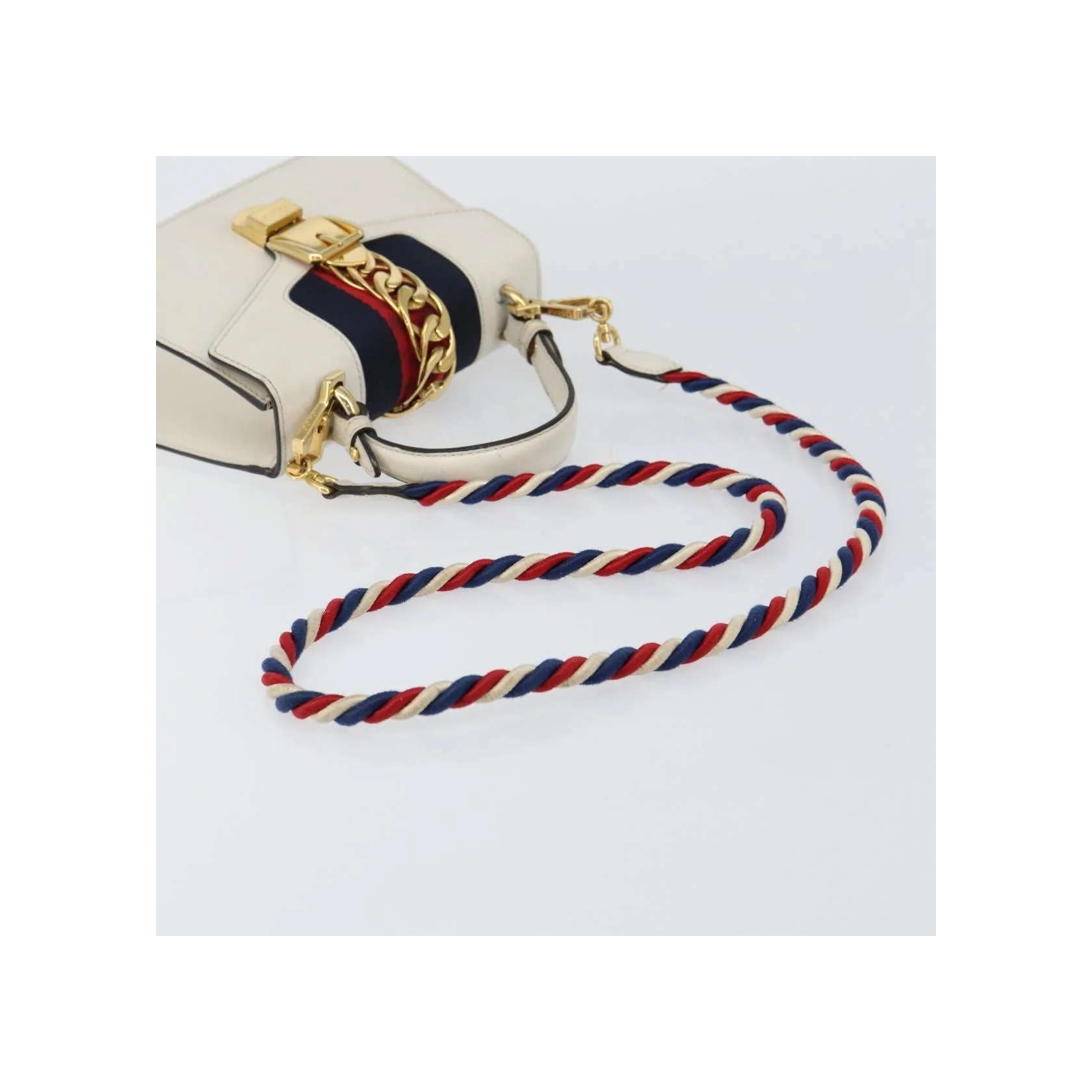 Sac À Poingées Gucci Sylvie - White - Image 8