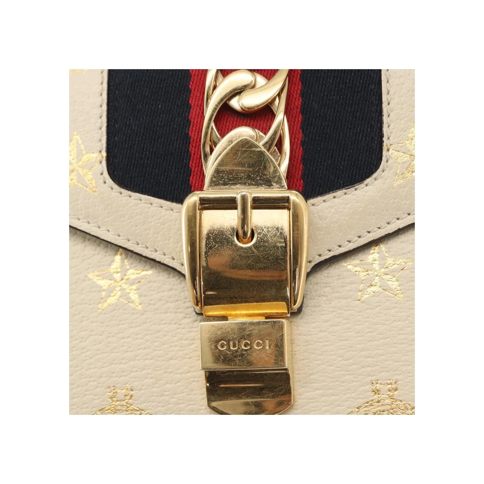Sac À Poingées Gucci Sylvie - Beige - Image 13