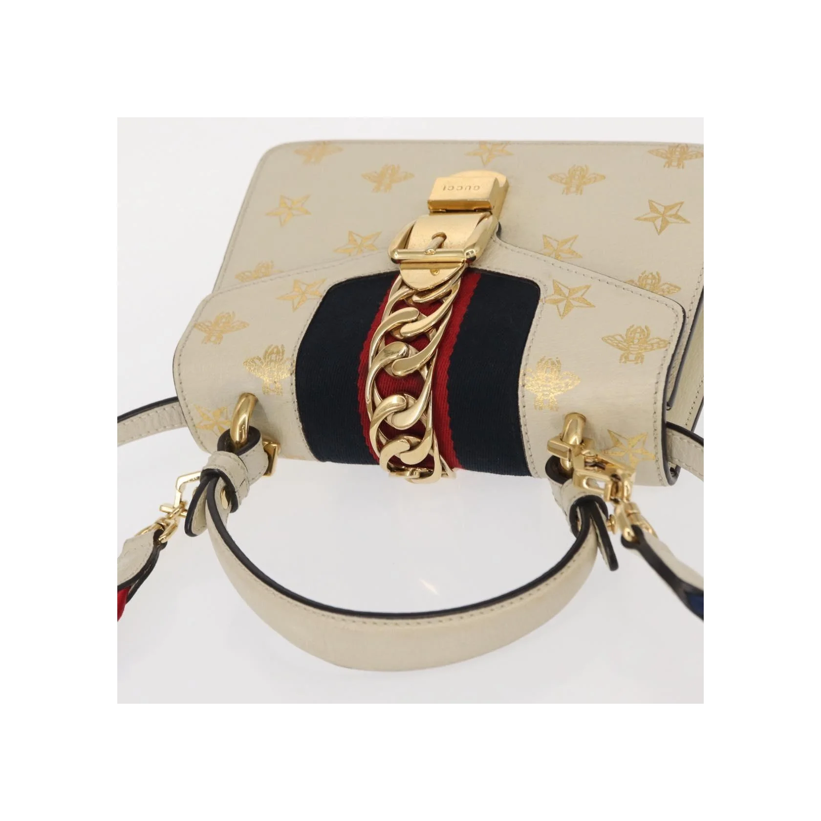 Sac À Poingées Gucci Sylvie - Beige - Image 8