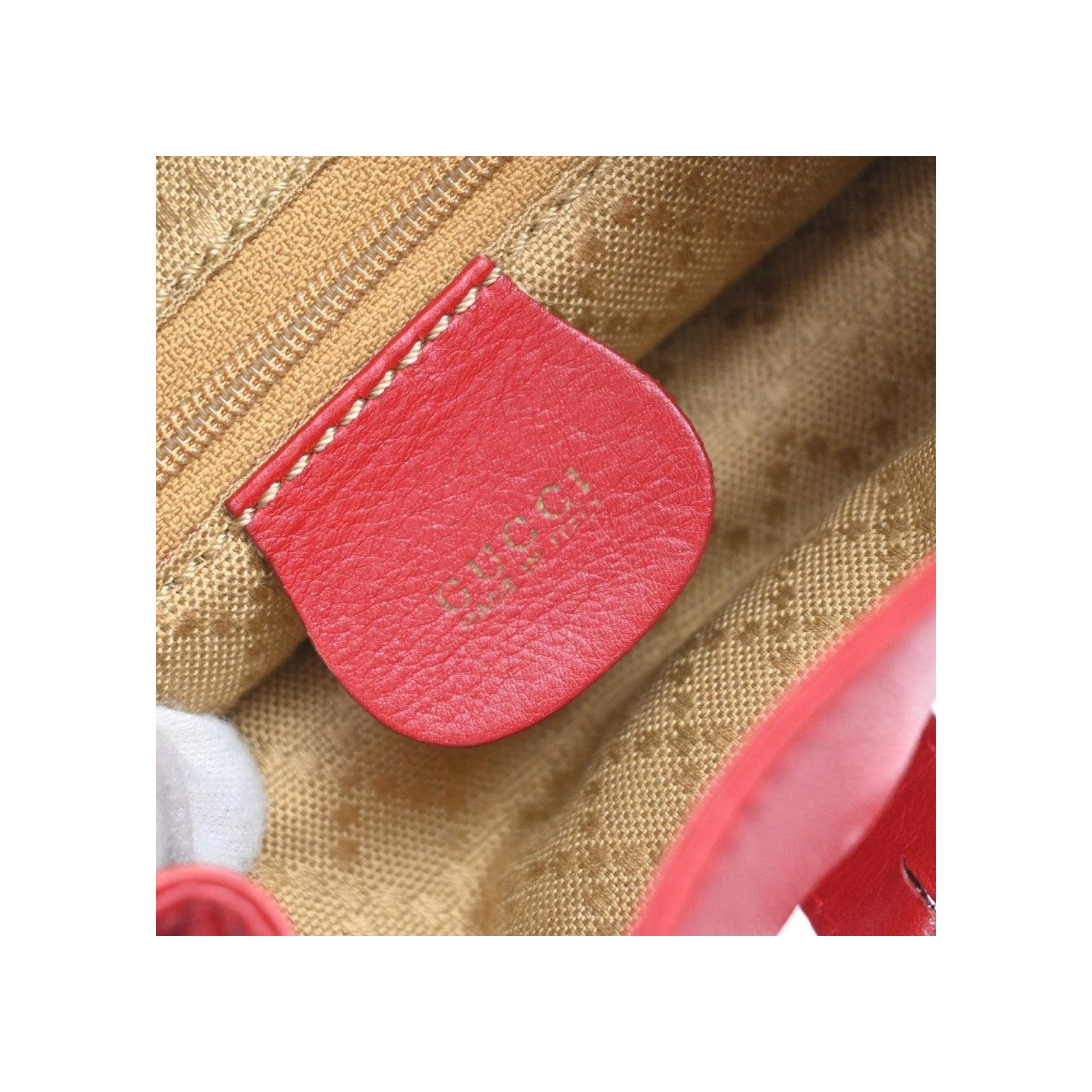 Sac À Dos Gucci Vintage Bamboo - Red - Image 6