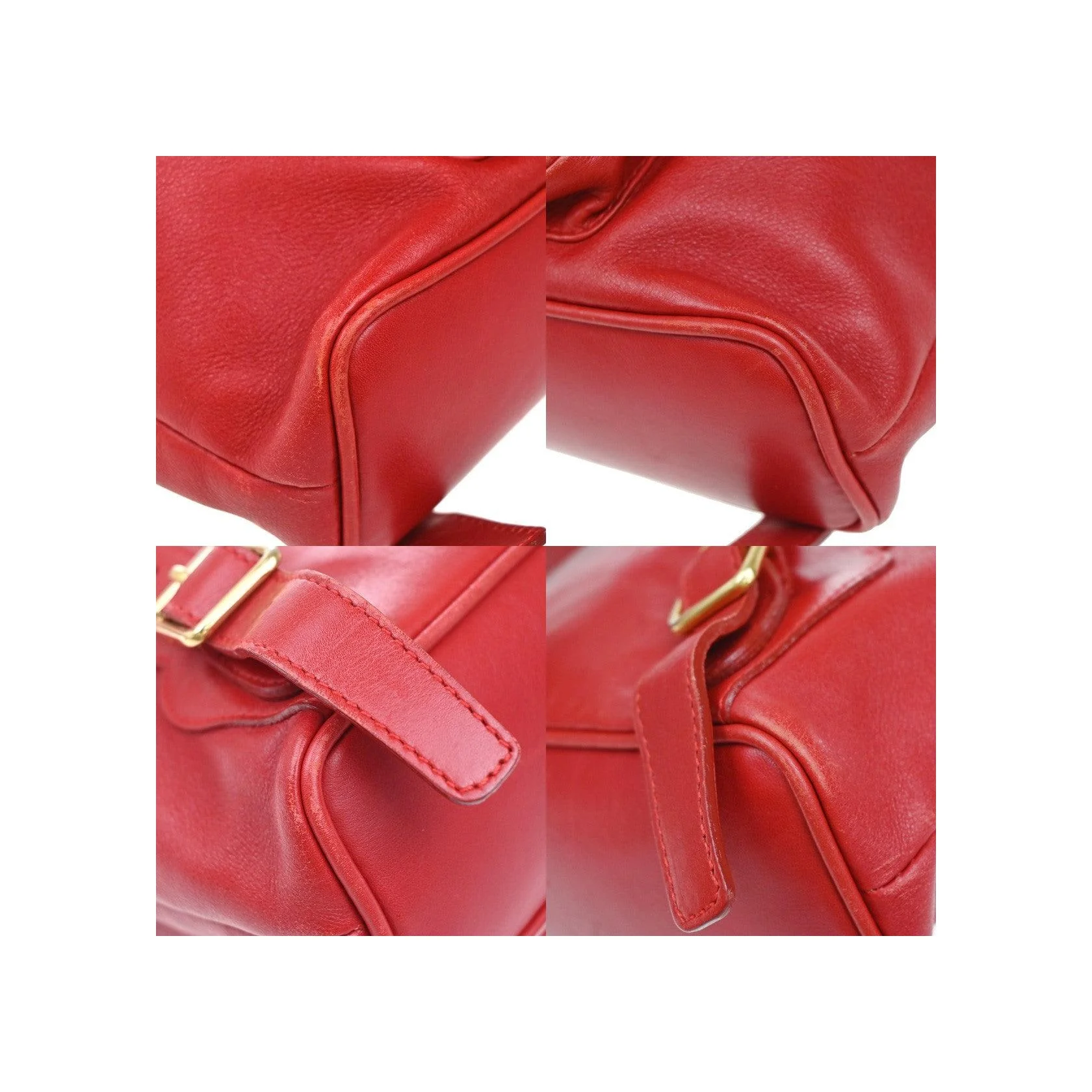 Sac À Dos Gucci Vintage Bamboo - Red - Image 9