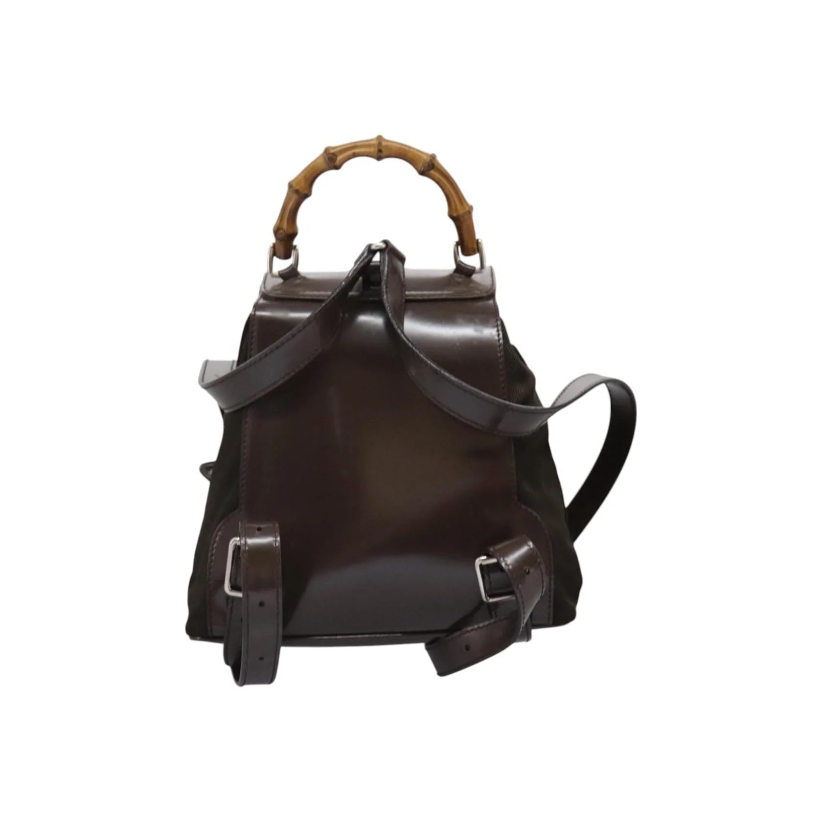Sac À Dos Gucci Vintage Bamboo - Brown - Image 2