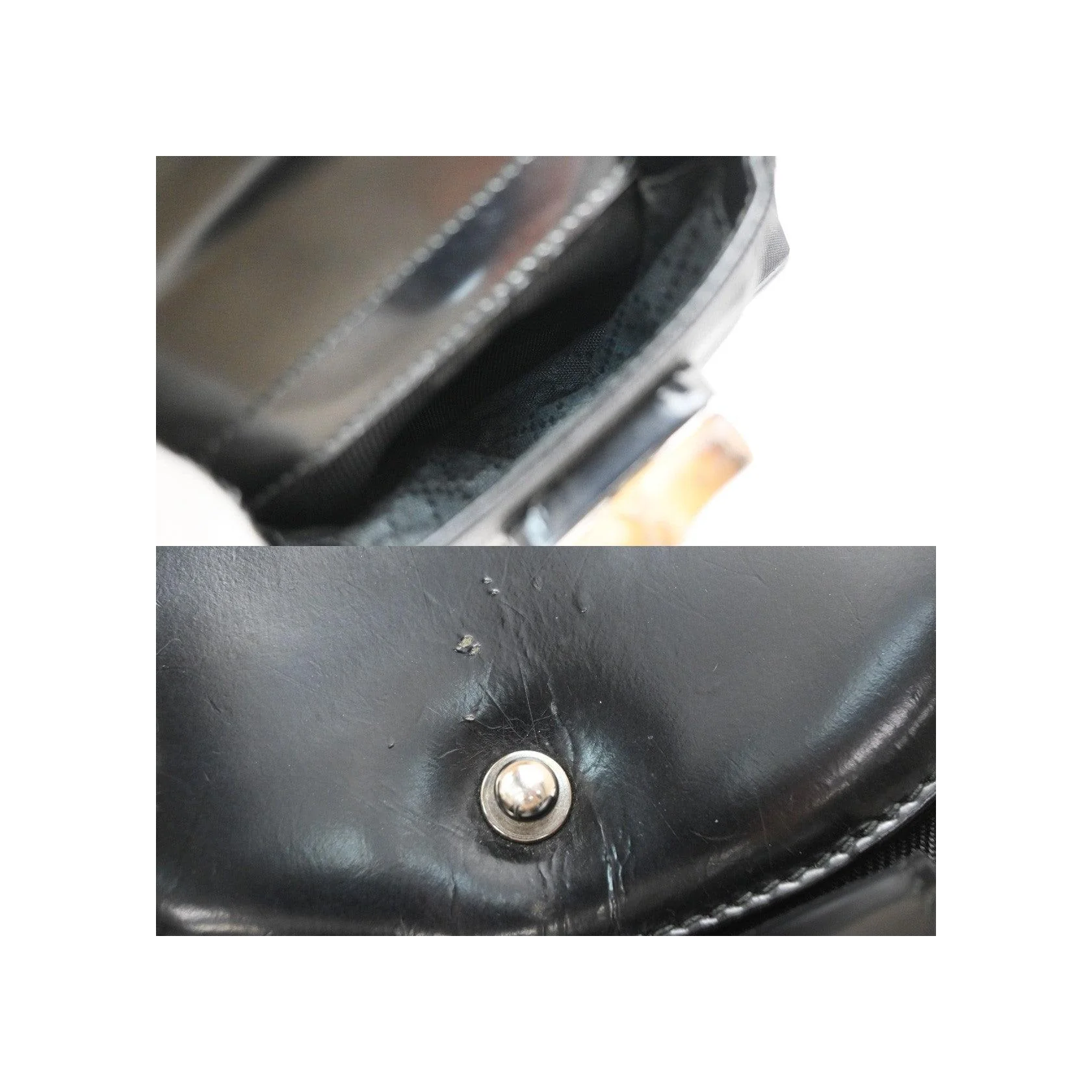 Sac À Dos Gucci Vintage Bamboo - Black - Image 16