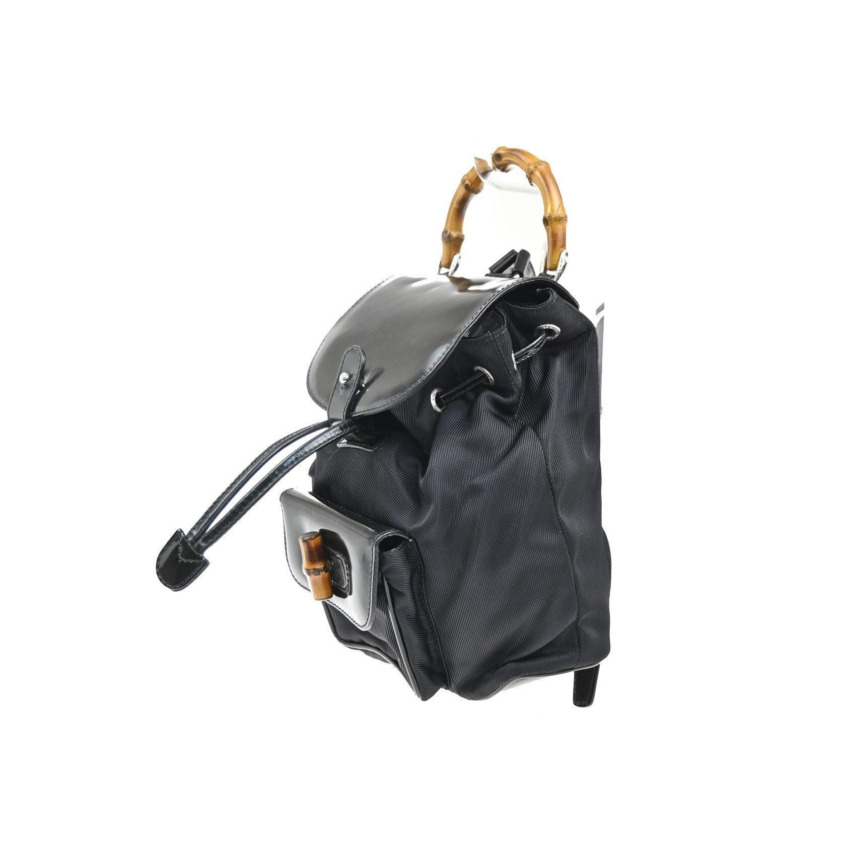 Sac À Dos Gucci Vintage Bamboo - Black - Image 3