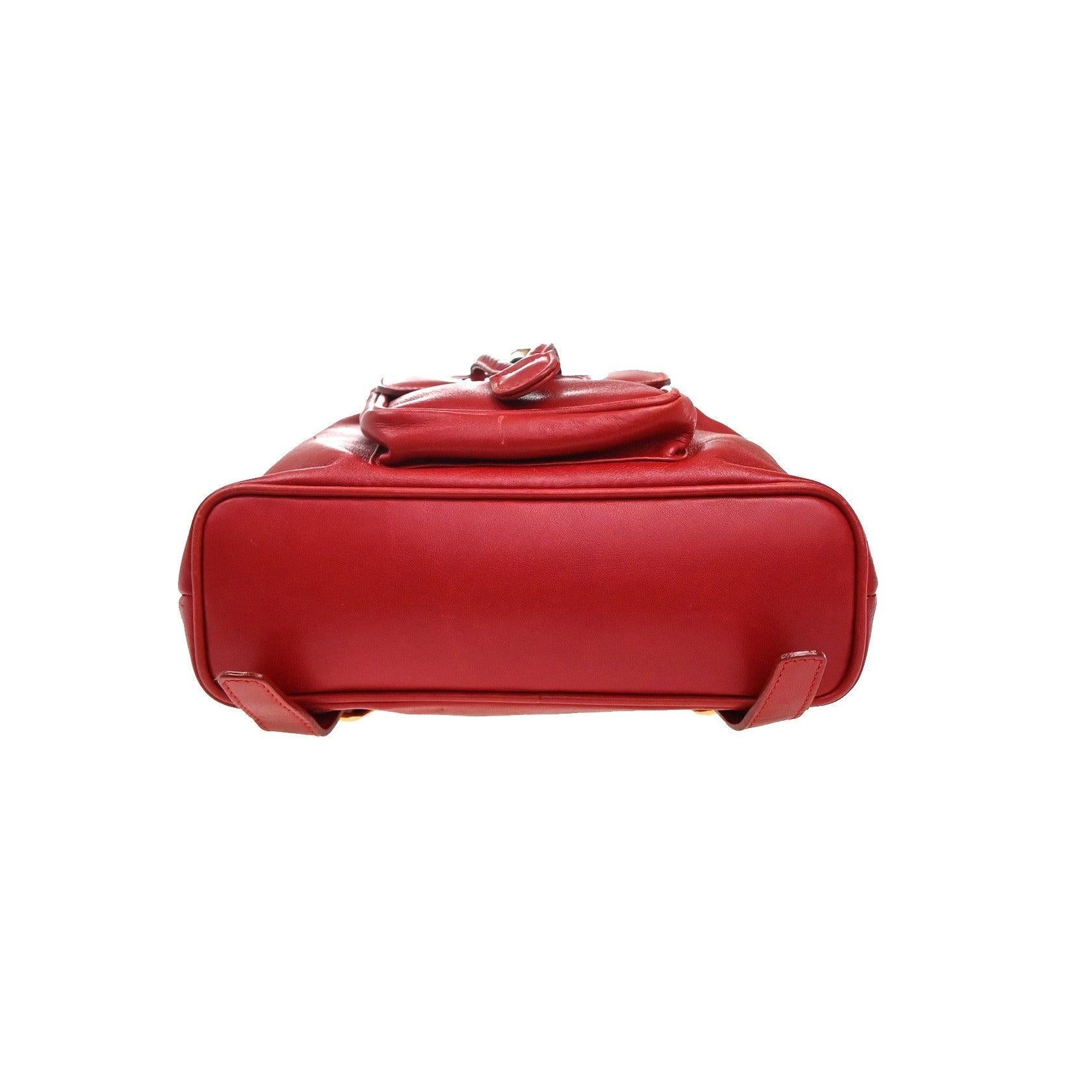 Sac À Dos Gucci Vintage Bamboo - Red - Image 12