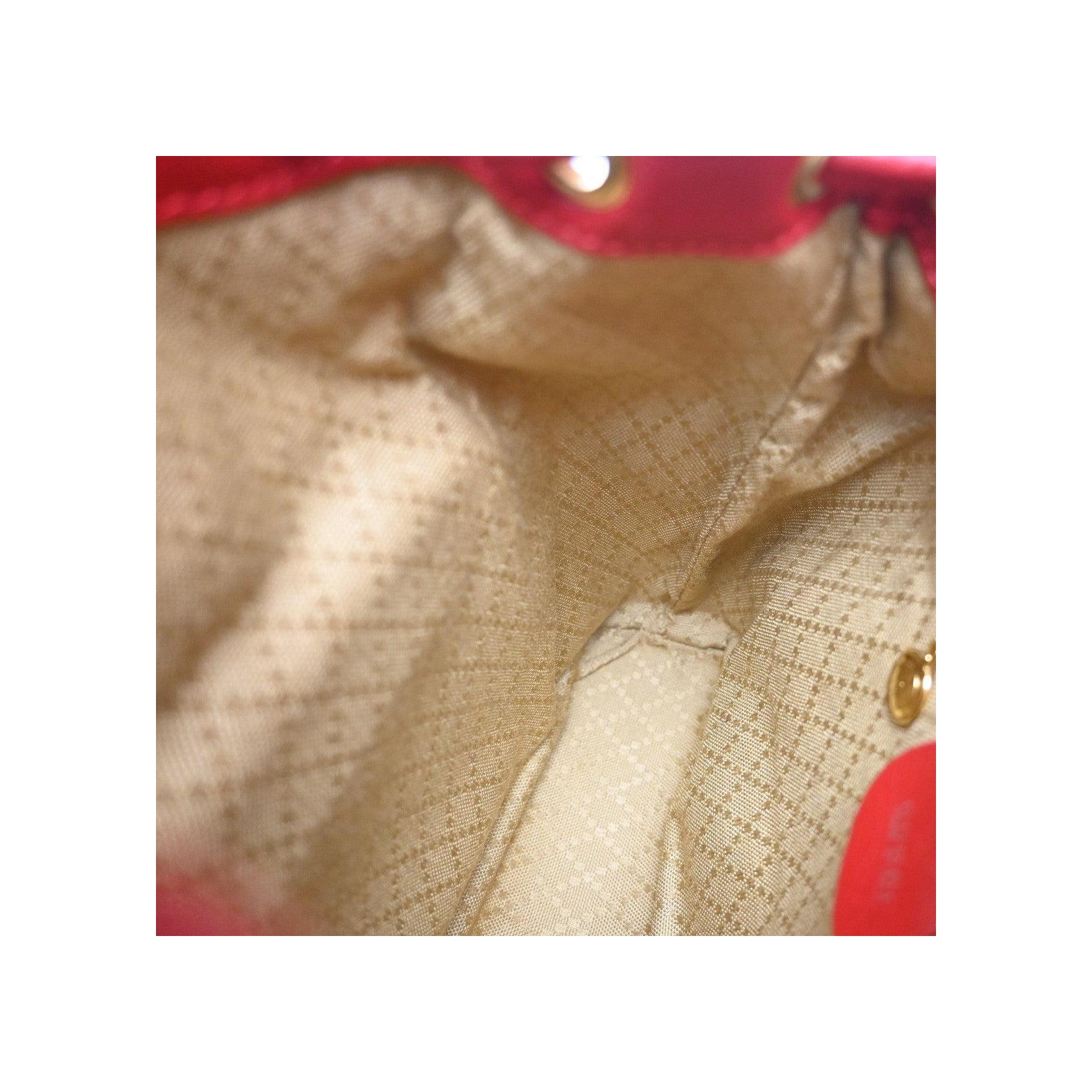 Sac À Dos Gucci Vintage Bamboo - Red - Image 14