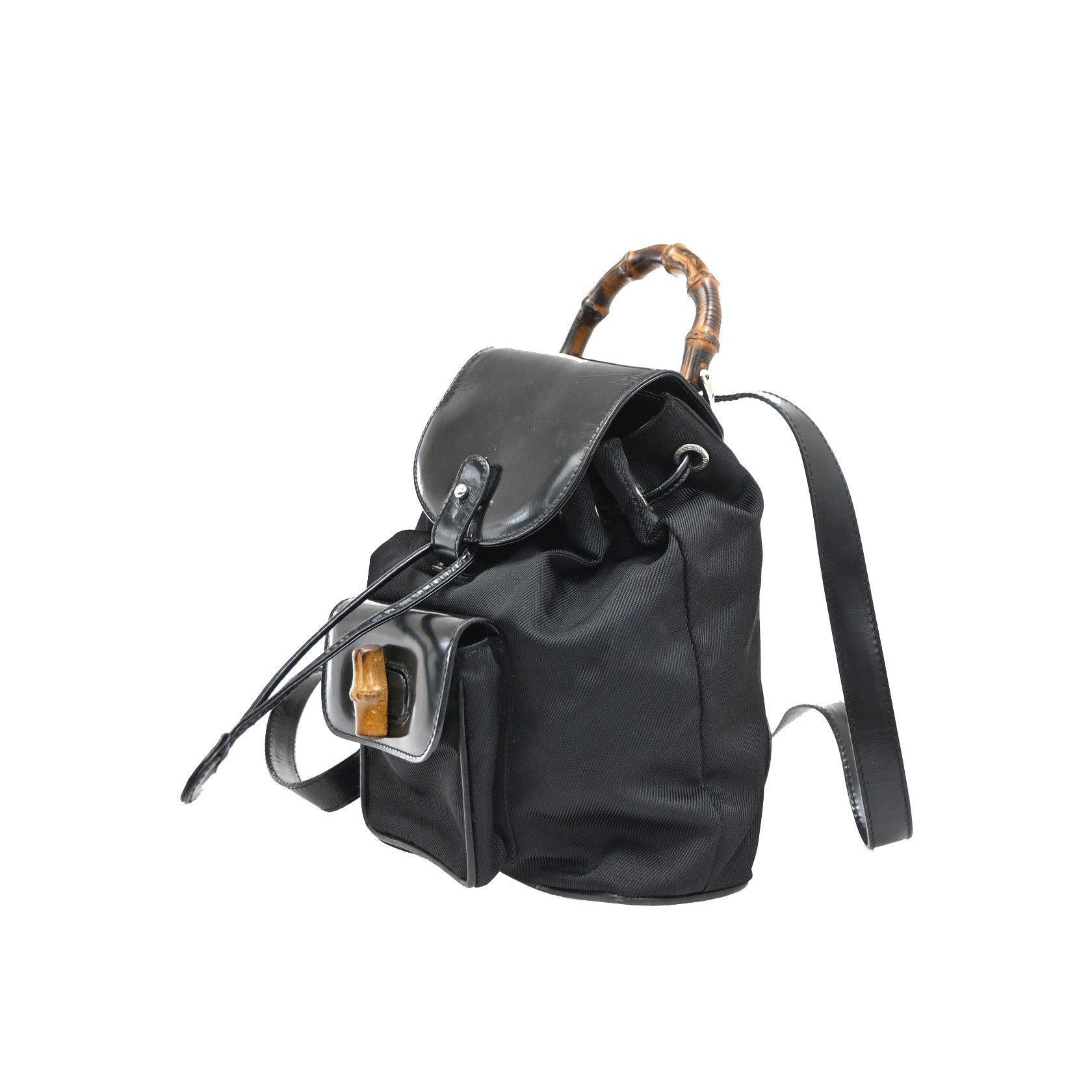 Sac À Dos Gucci Vintage Bamboo - Black - Image 3
