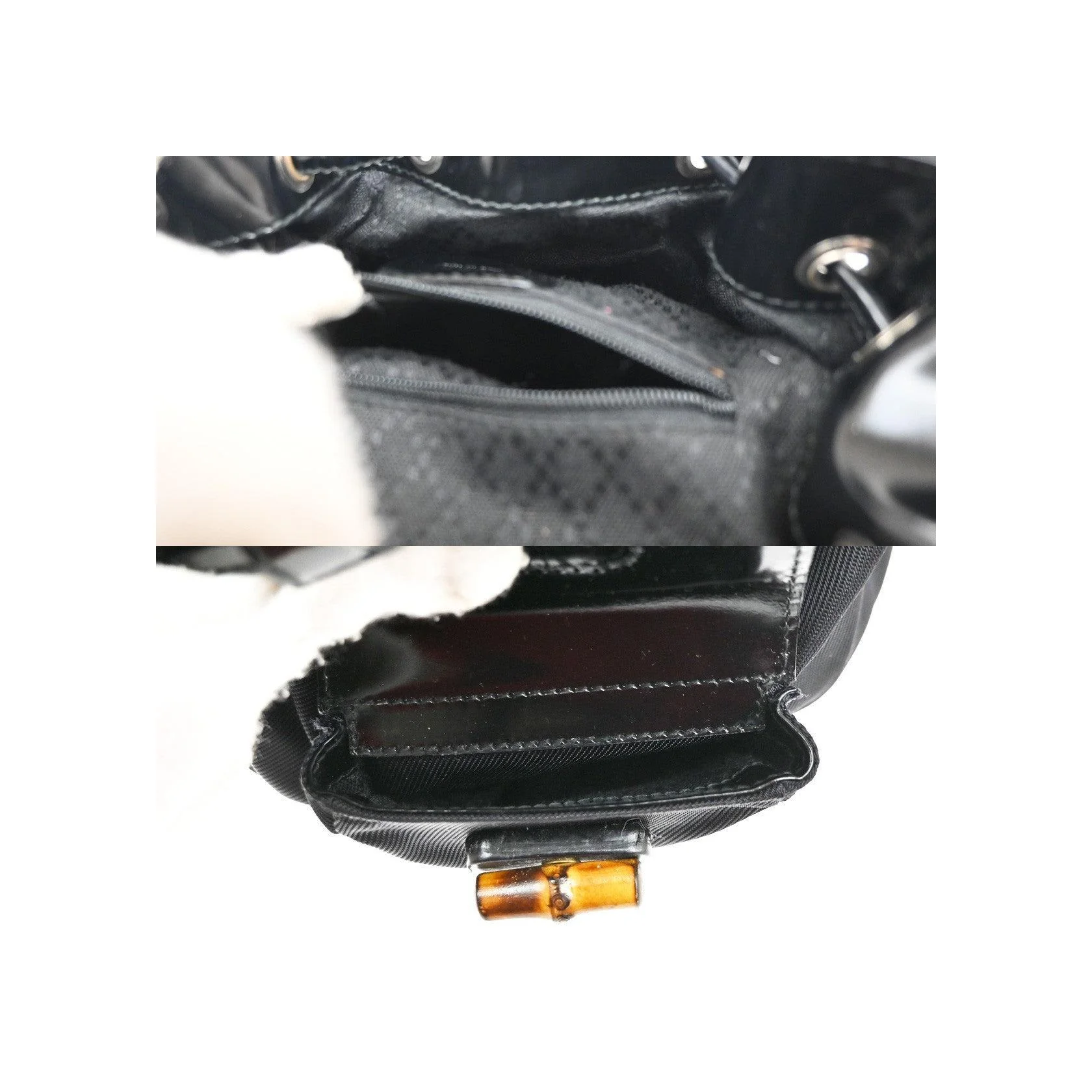 Sac À Dos Gucci Vintage Bamboo - Black - Image 15