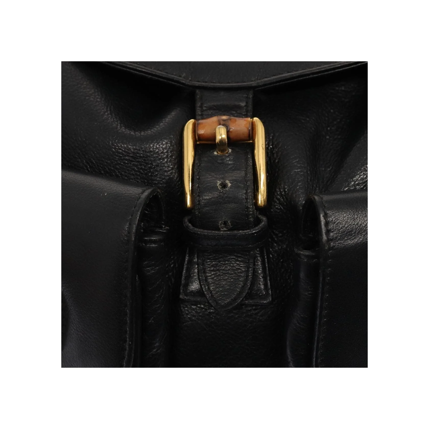 Sac À Dos Gucci Vintage Bamboo - Black - Image 13