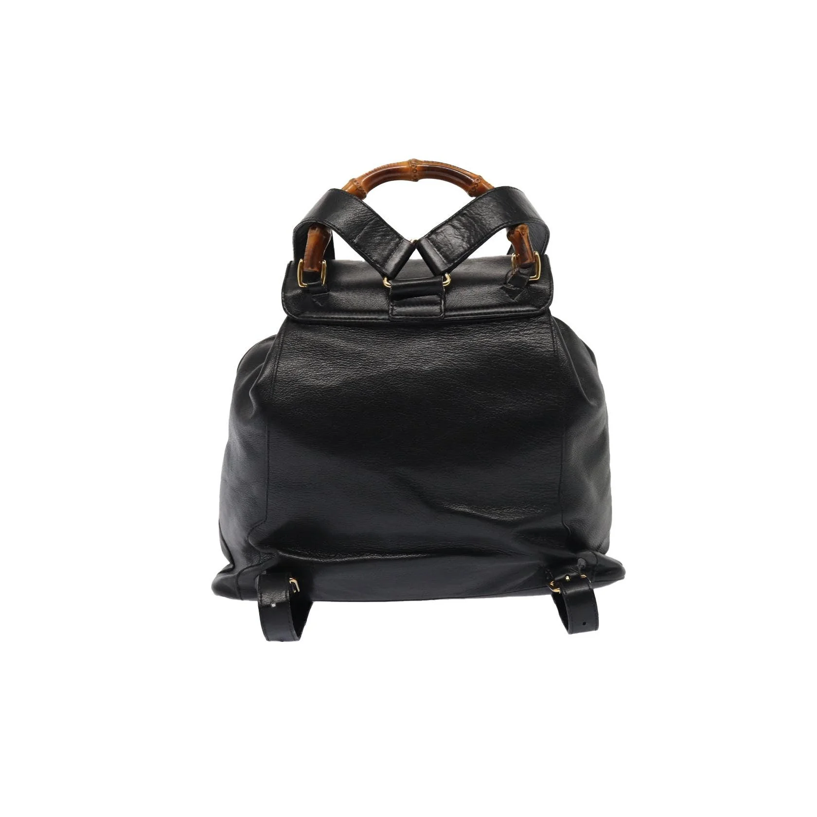 Sac À Dos Gucci Vintage Bamboo - Black - Image 2