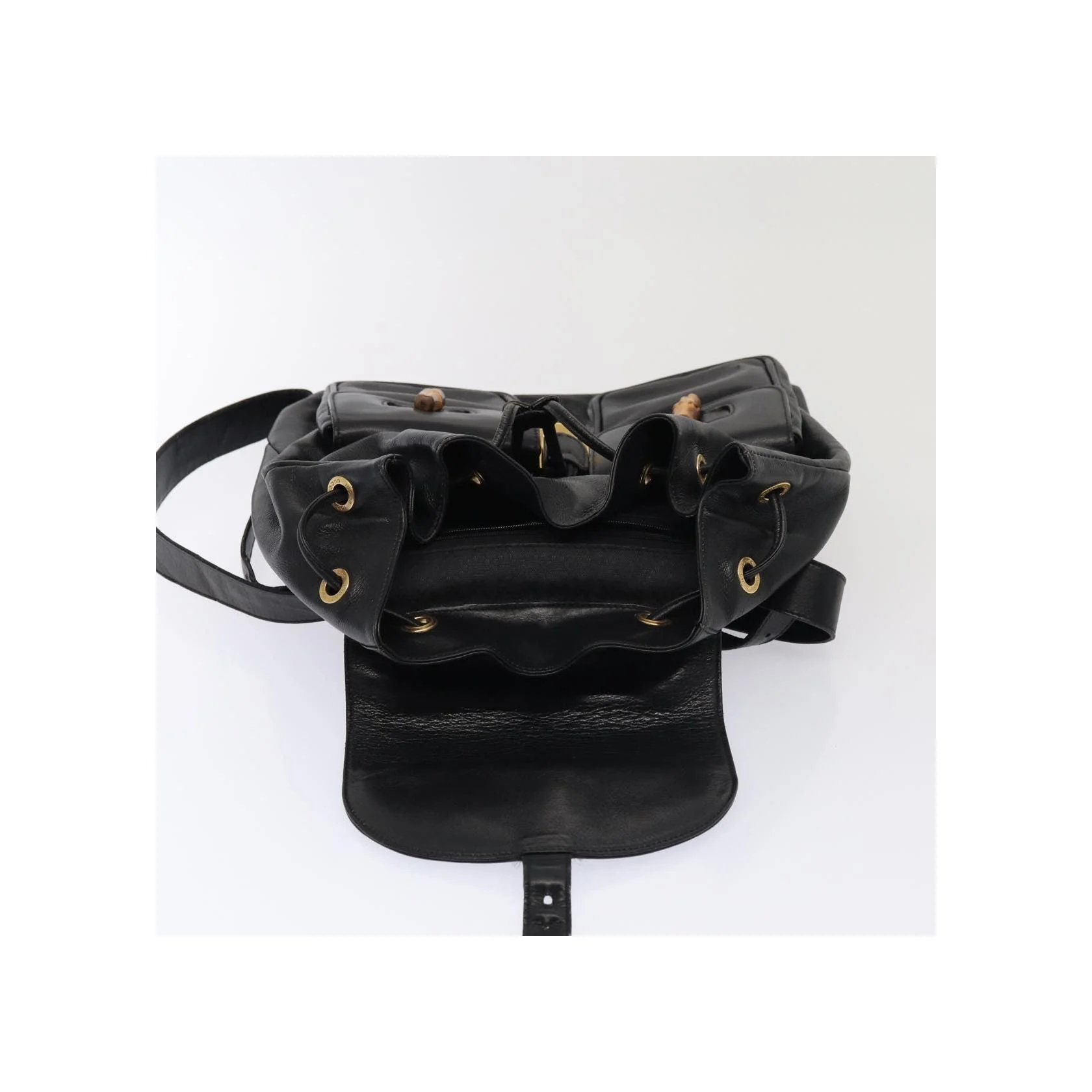 Sac À Dos Gucci Vintage Bamboo - Black - Image 23