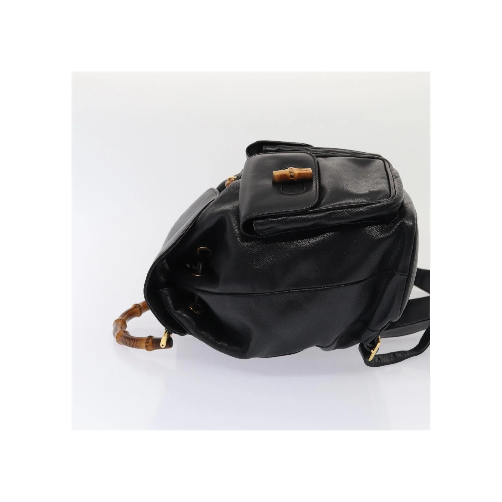 Sac À Dos Gucci Vintage Bamboo - Black - Image 4