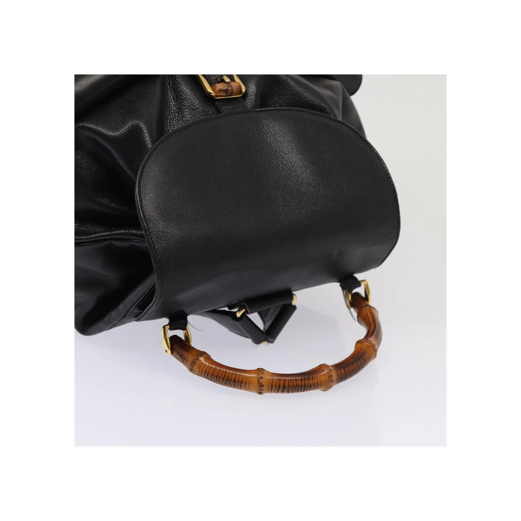 Sac À Dos Gucci Vintage Bamboo - Black - Image 8