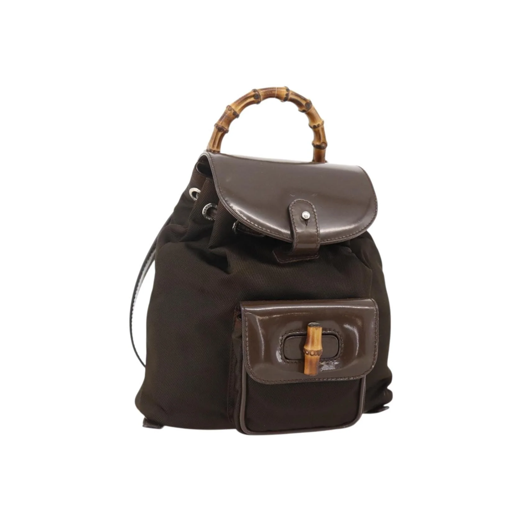 Sac À Dos Gucci Vintage Bamboo - Brown - Image 13