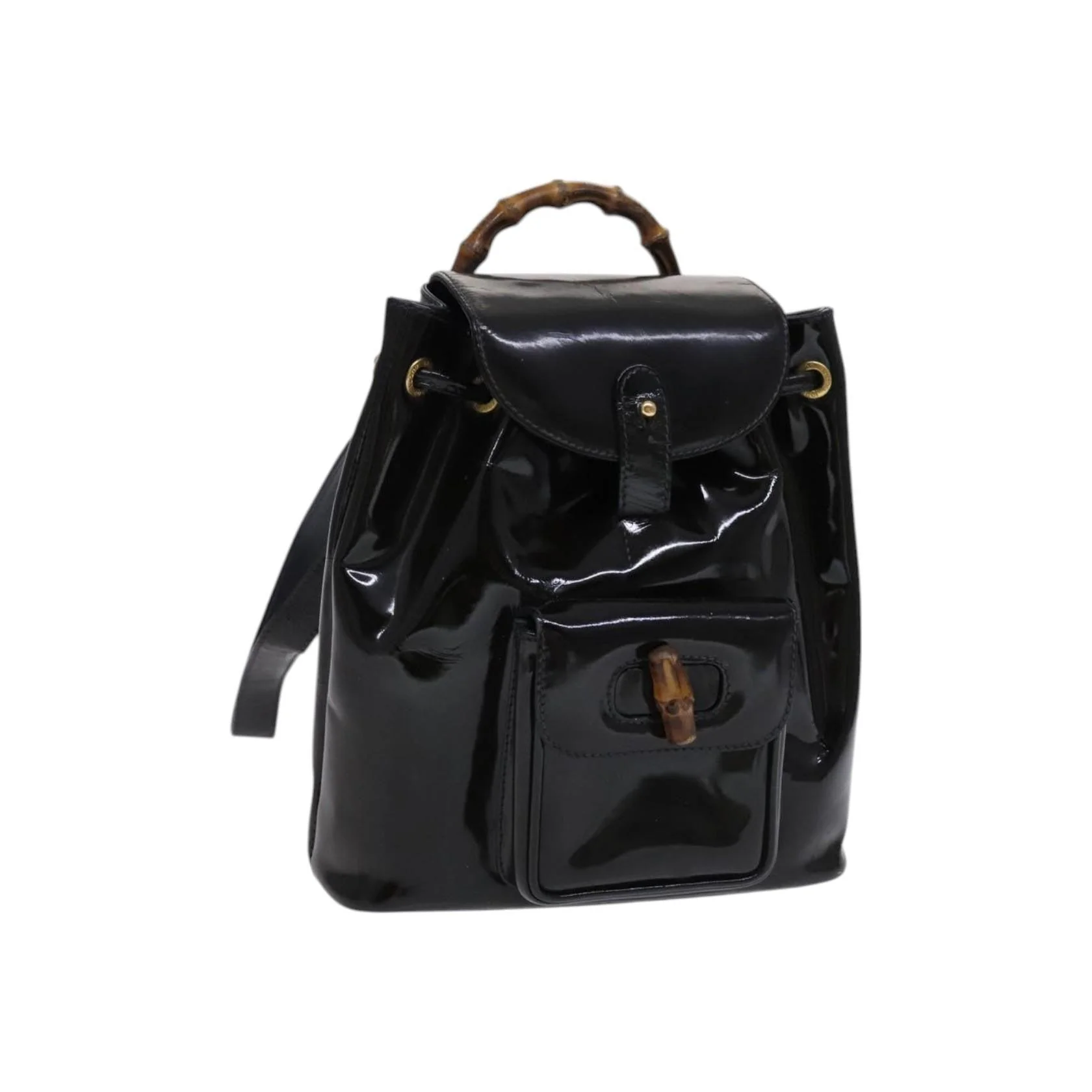 Sac À Dos Gucci Vintage Bamboo - Black - Image 13