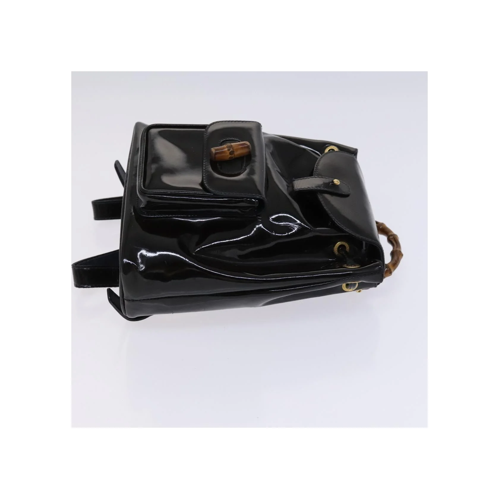 Sac À Dos Gucci Vintage Bamboo - Black - Image 3