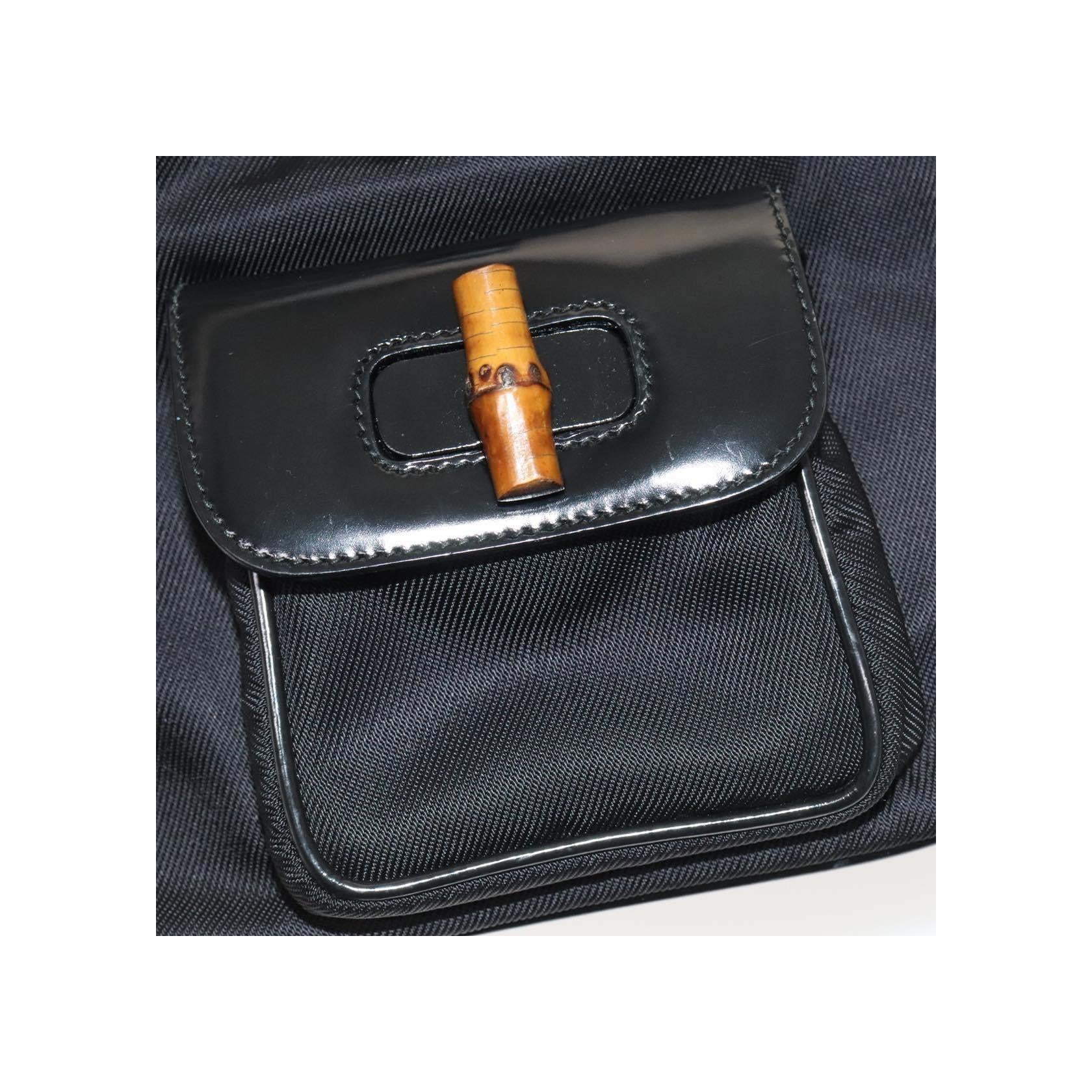 Sac À Dos Gucci Vintage Bamboo - Black - Image 14