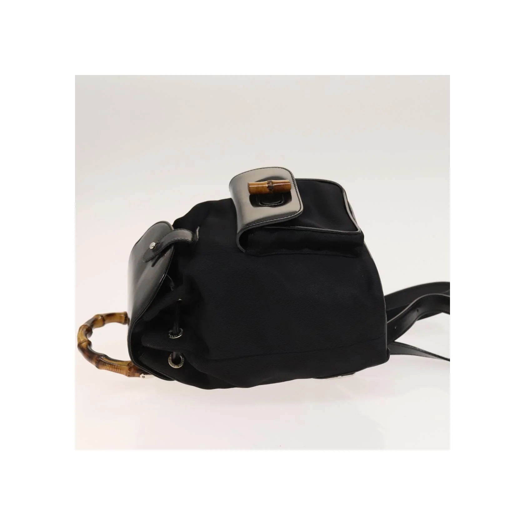 Sac À Dos Gucci Vintage Bamboo - Black - Image 4