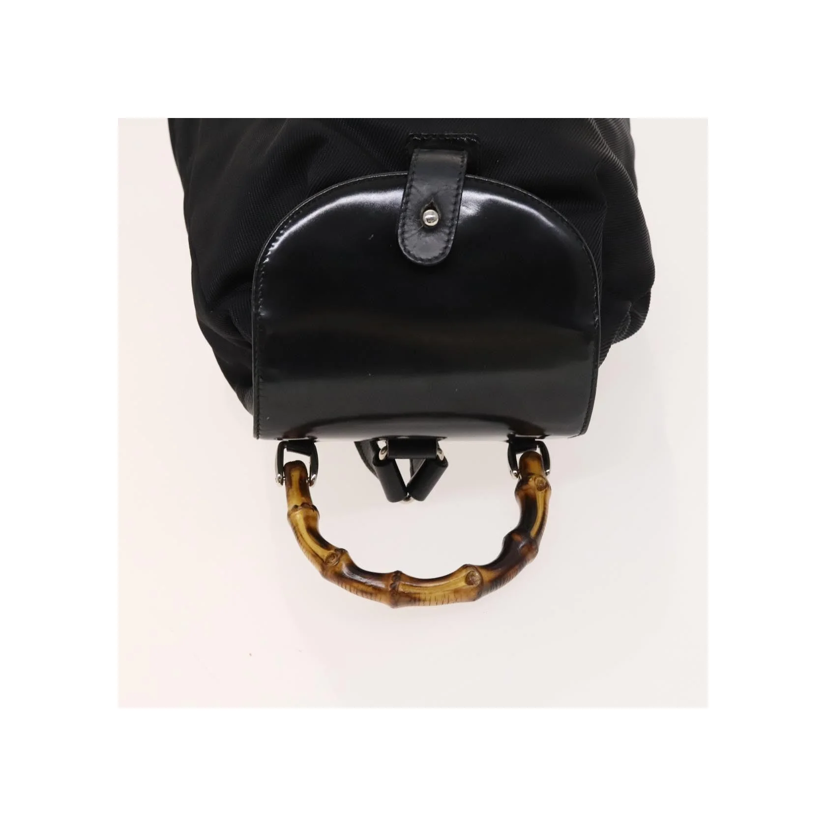 Sac À Dos Gucci Vintage Bamboo - Black - Image 8