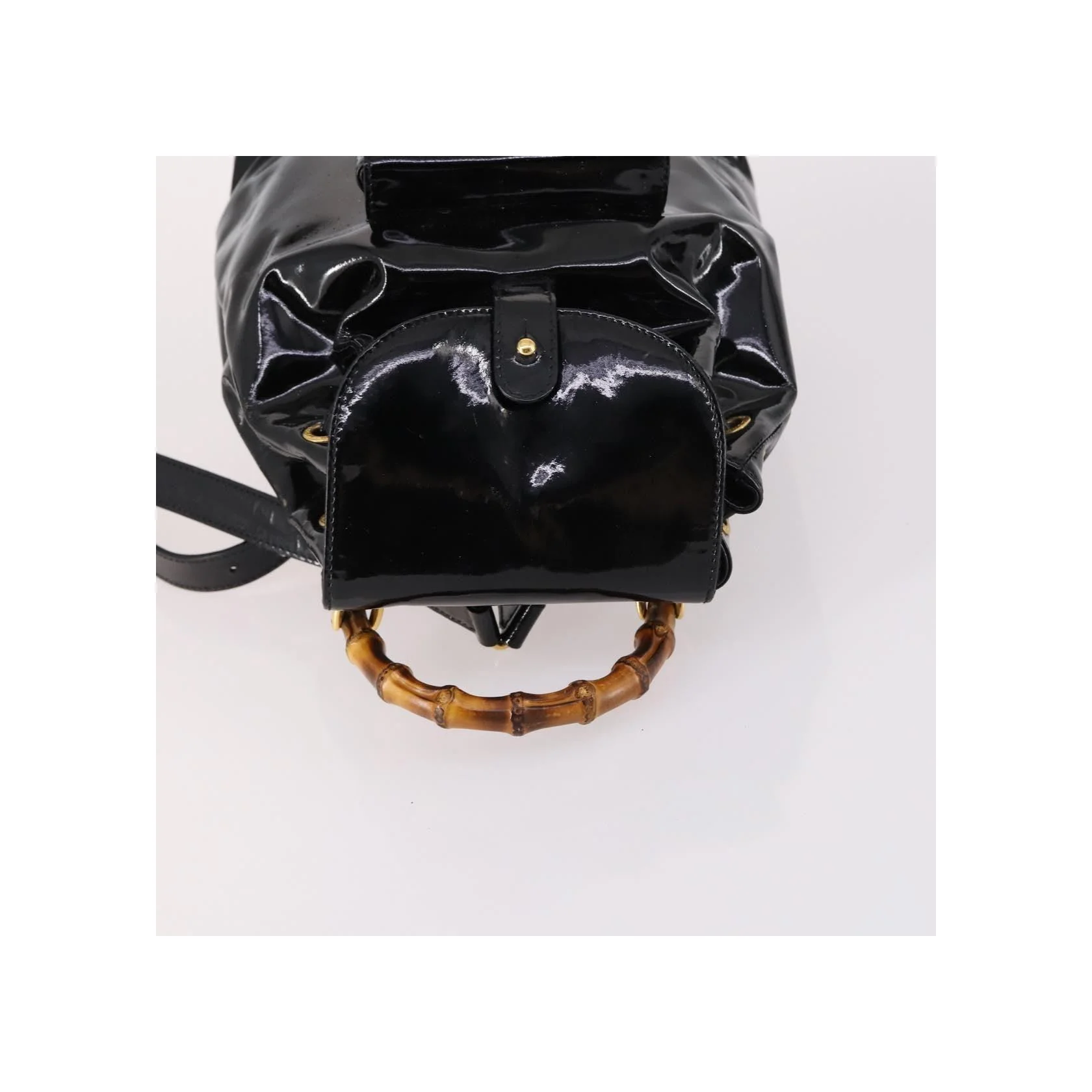 Sac À Dos Gucci Vintage Bamboo - Black - Image 8