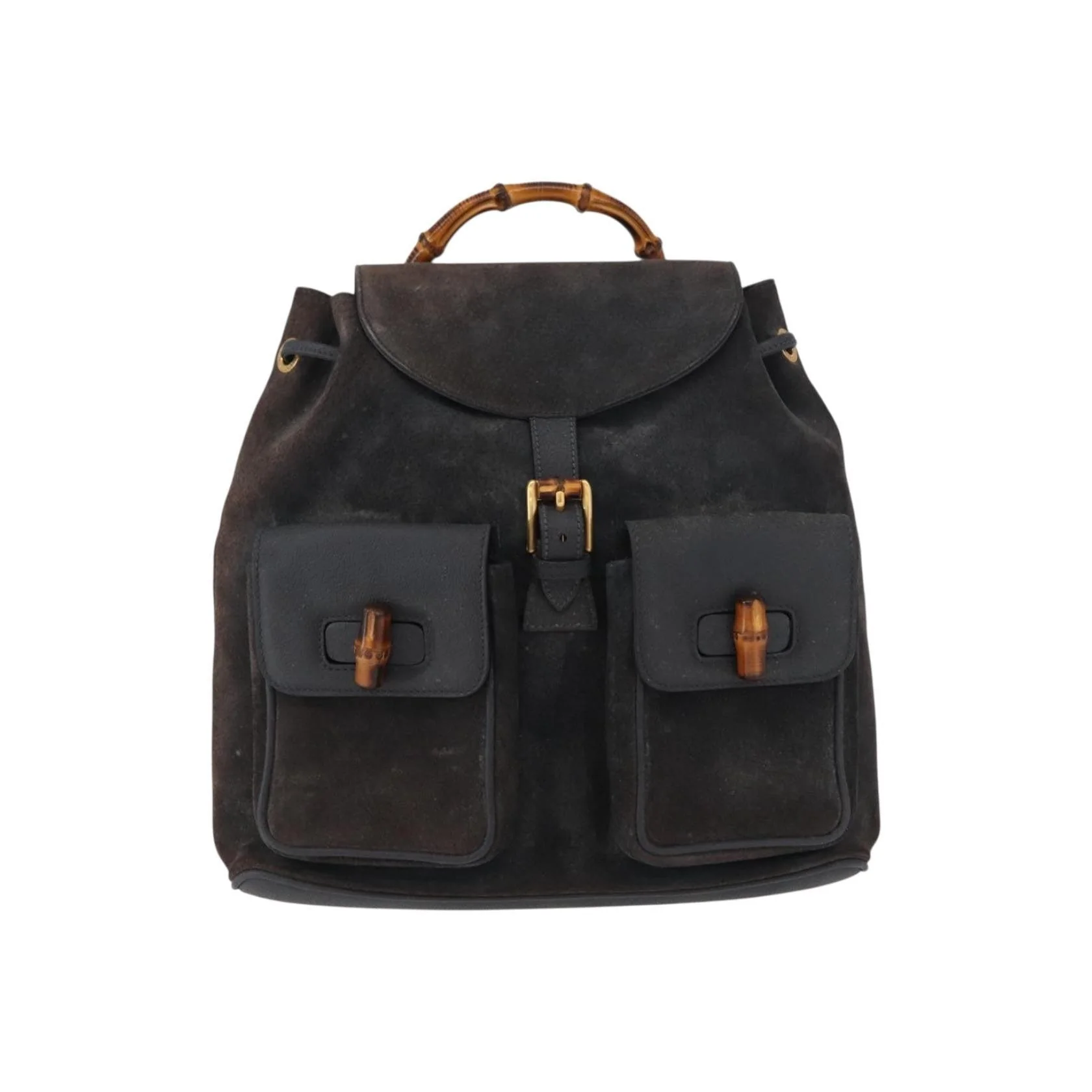 Sac À Dos Gucci Vintage Bamboo - Navy - Image 17
