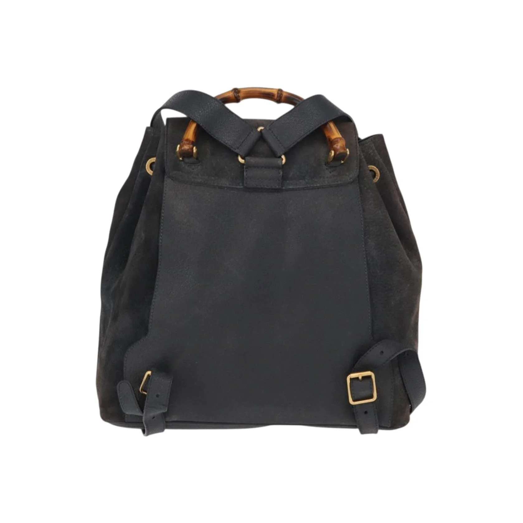 Sac À Dos Gucci Vintage Bamboo - Navy - Image 2