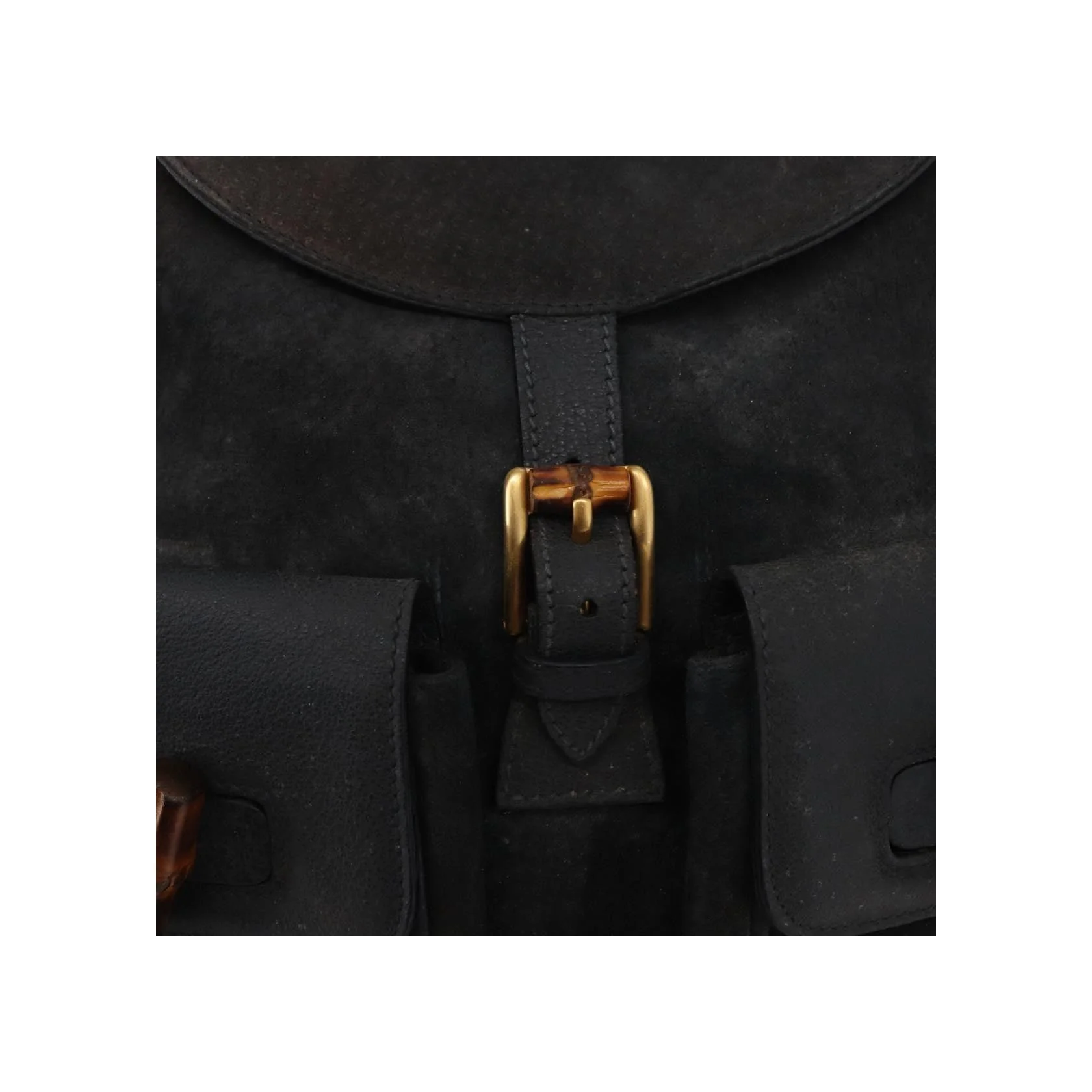 Sac À Dos Gucci Vintage Bamboo - Navy - Image 22
