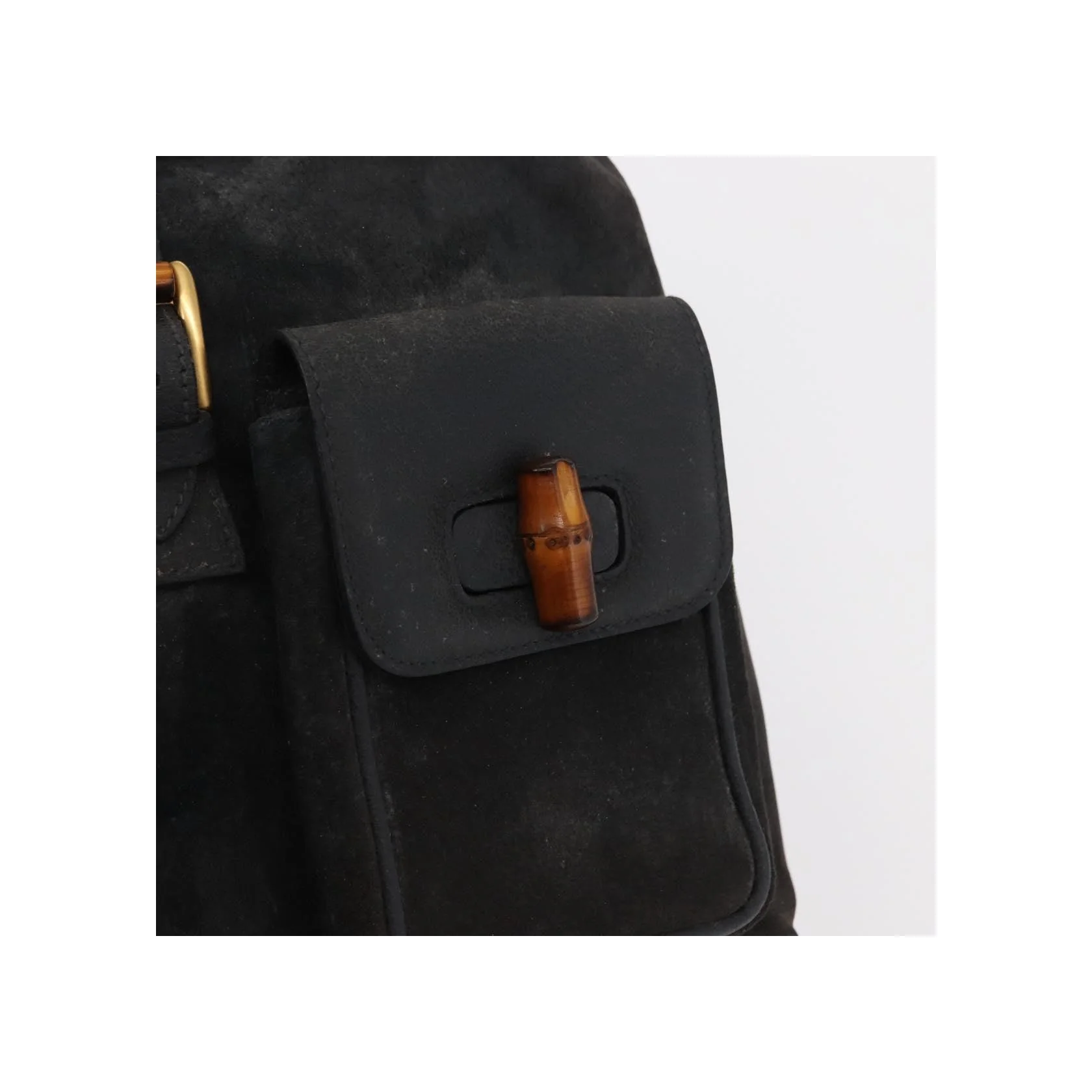 Sac À Dos Gucci Vintage Bamboo - Navy - Image 24