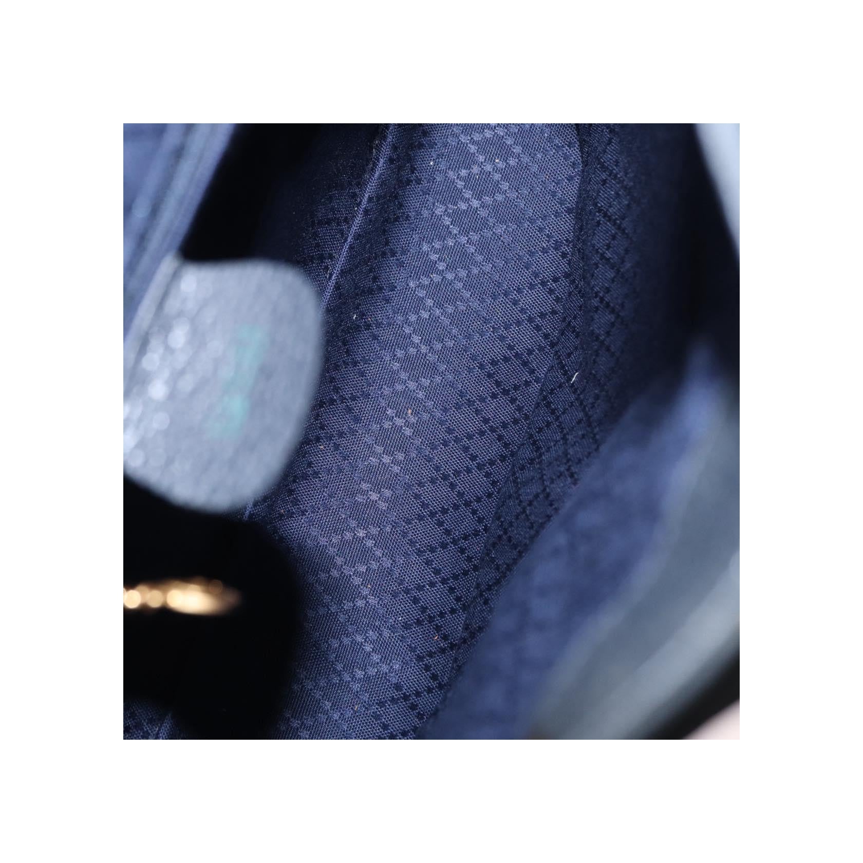 Sac À Dos Gucci Vintage Bamboo - Navy - Image 5