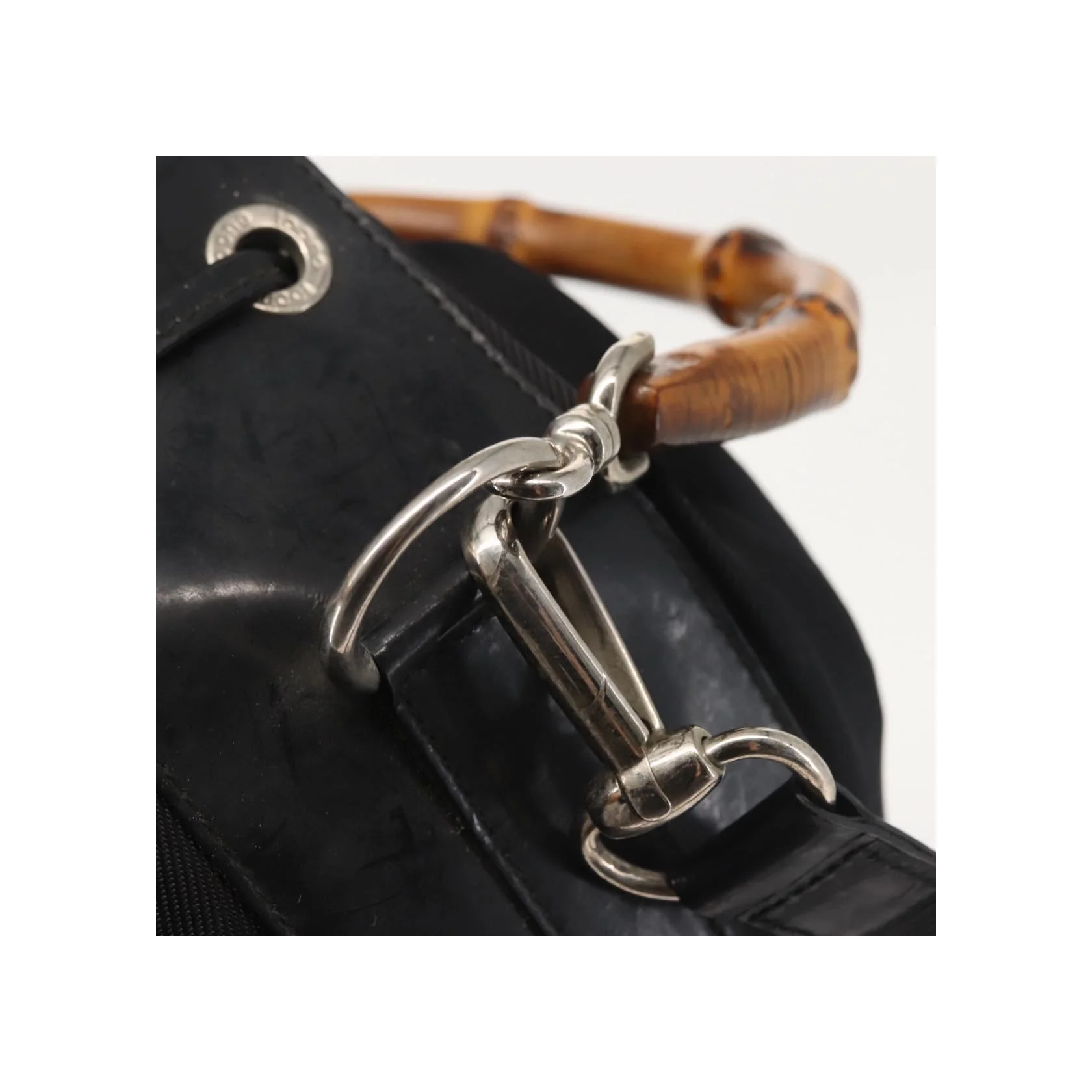 Sac Seau Gucci Vintage Bamboo - Black - Image 13