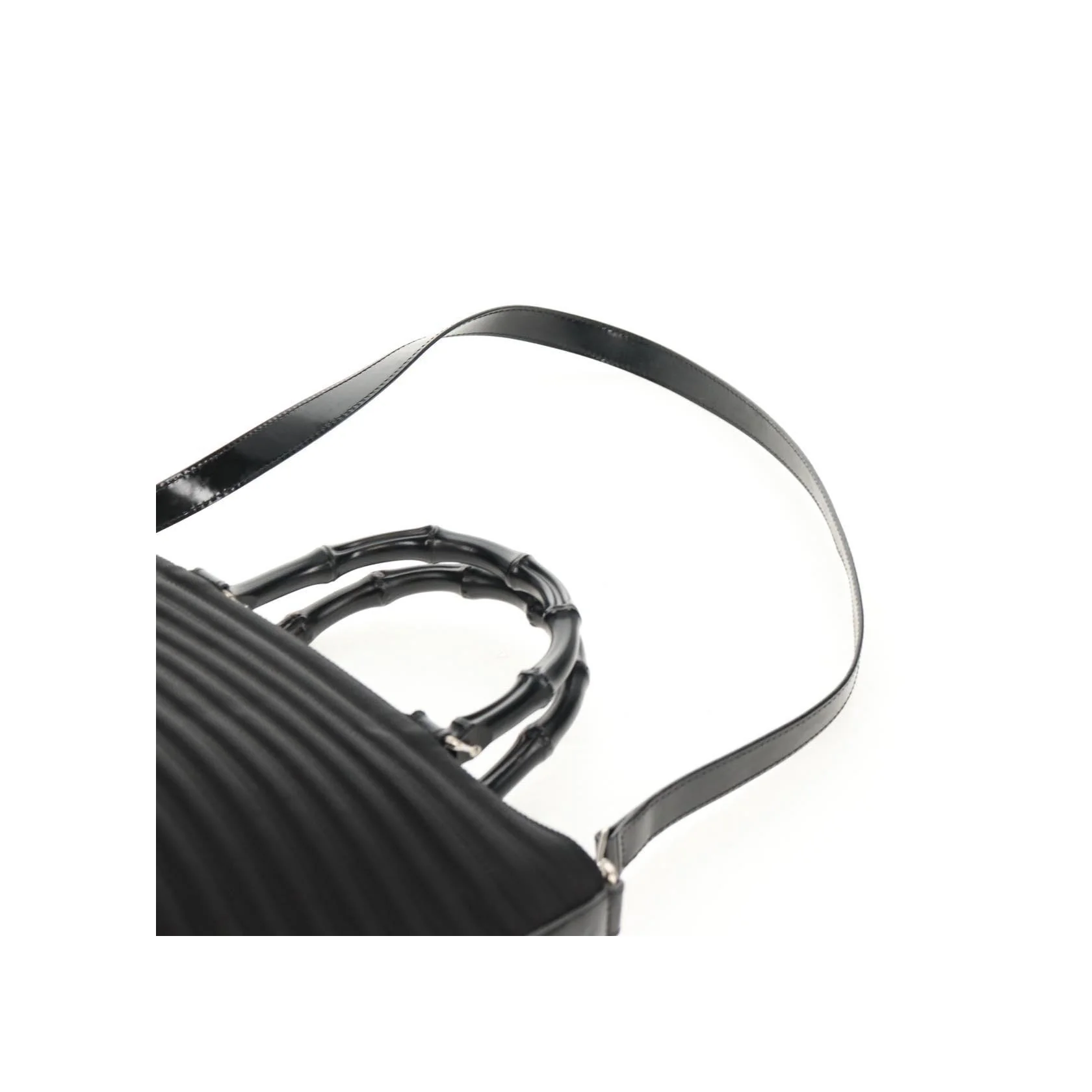 Sac À Poingées Gucci Vintage Bamboo - Black - Image 17