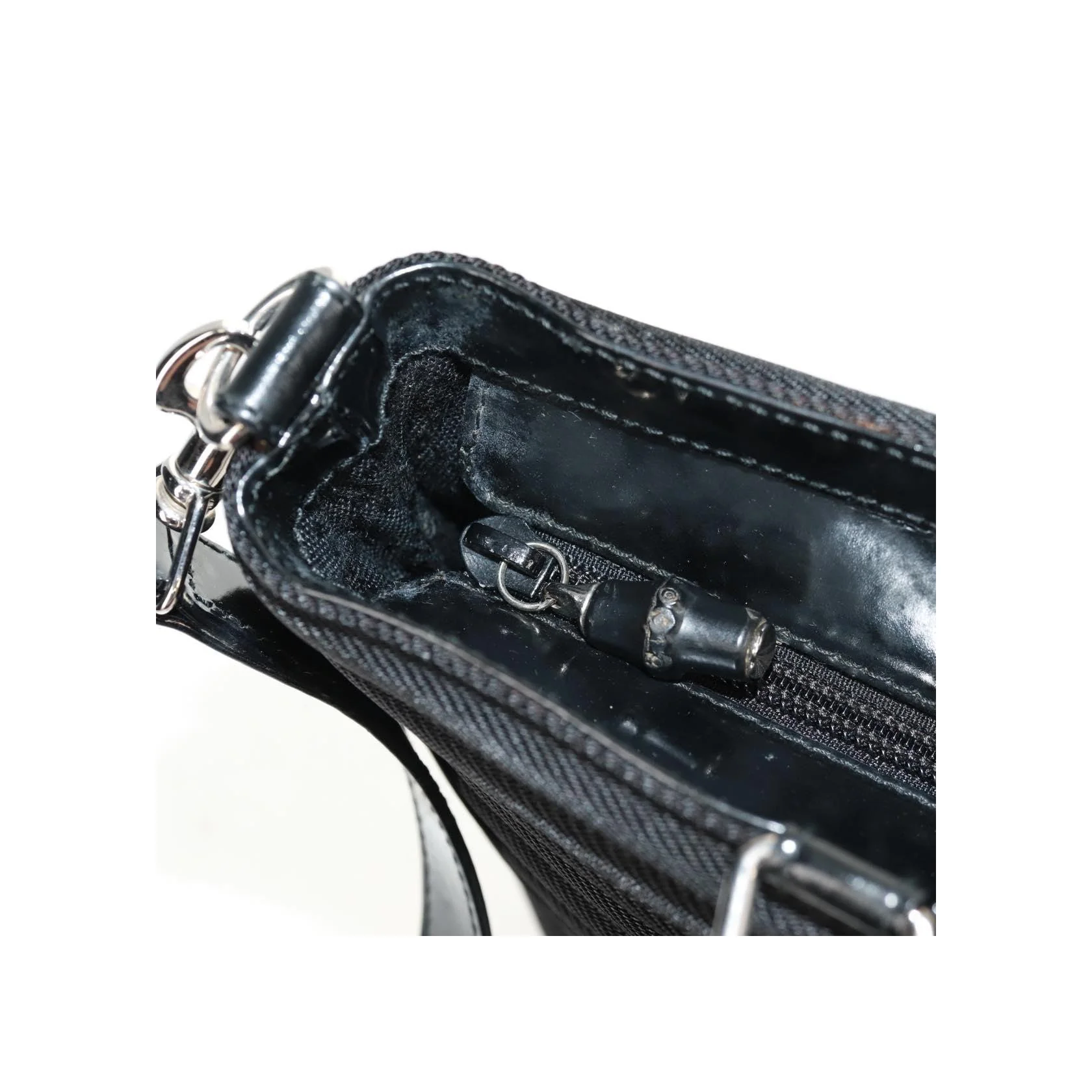 Sac À Poingées Gucci Vintage Bamboo - Black - Image 20