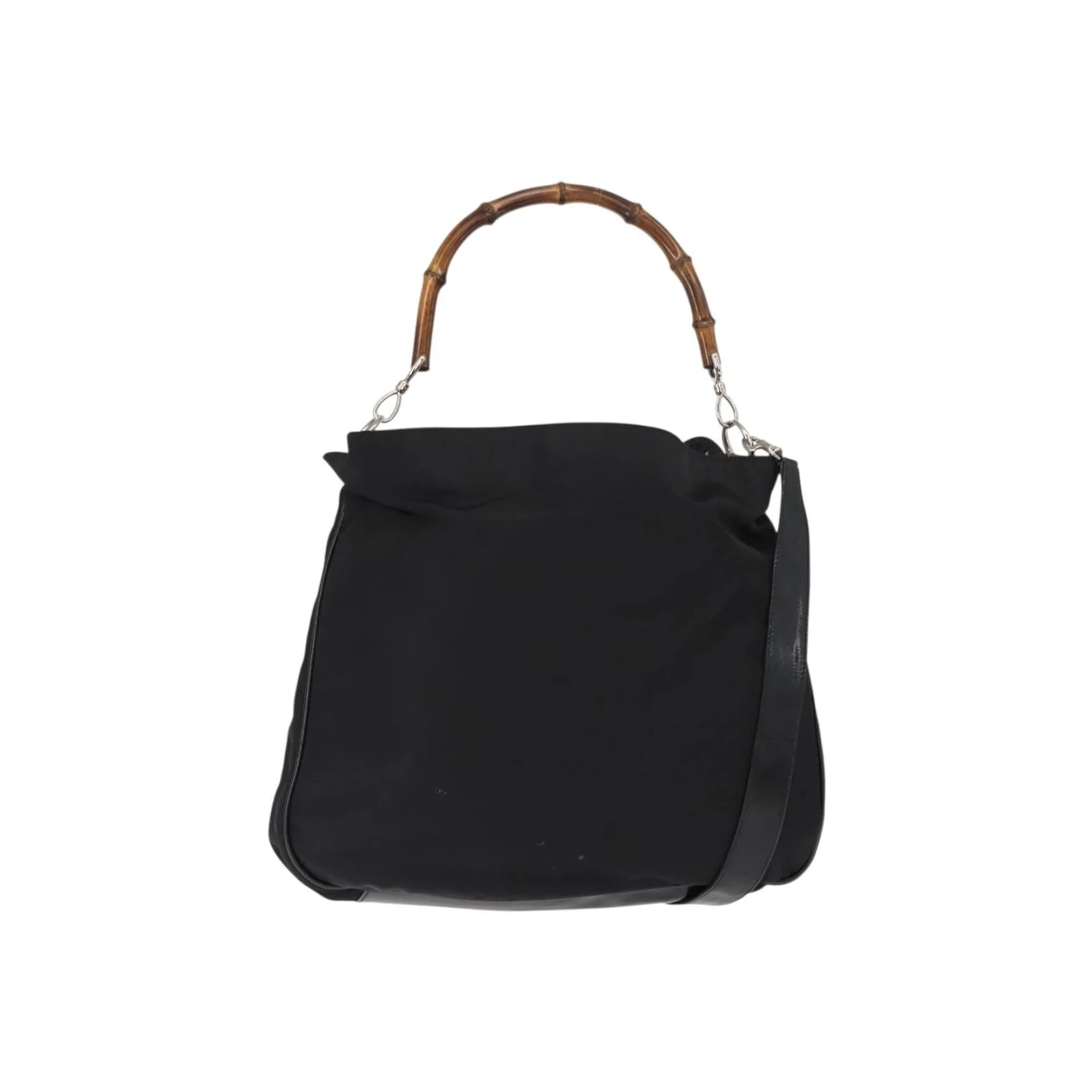 Sac Hobo Ouvert Gucci Vintage Bamboo - Black - Image 2