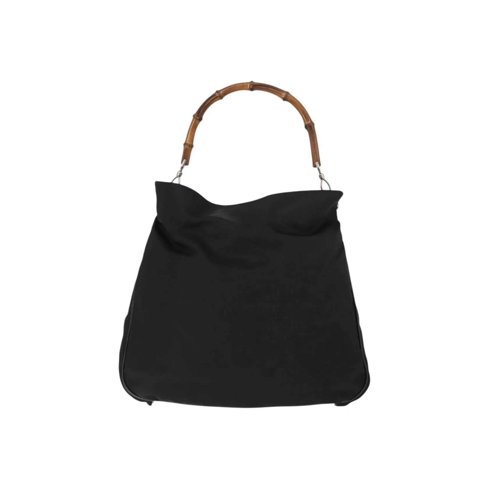 Sac Hobo Ouvert Gucci Vintage Bamboo - Black - Image 3