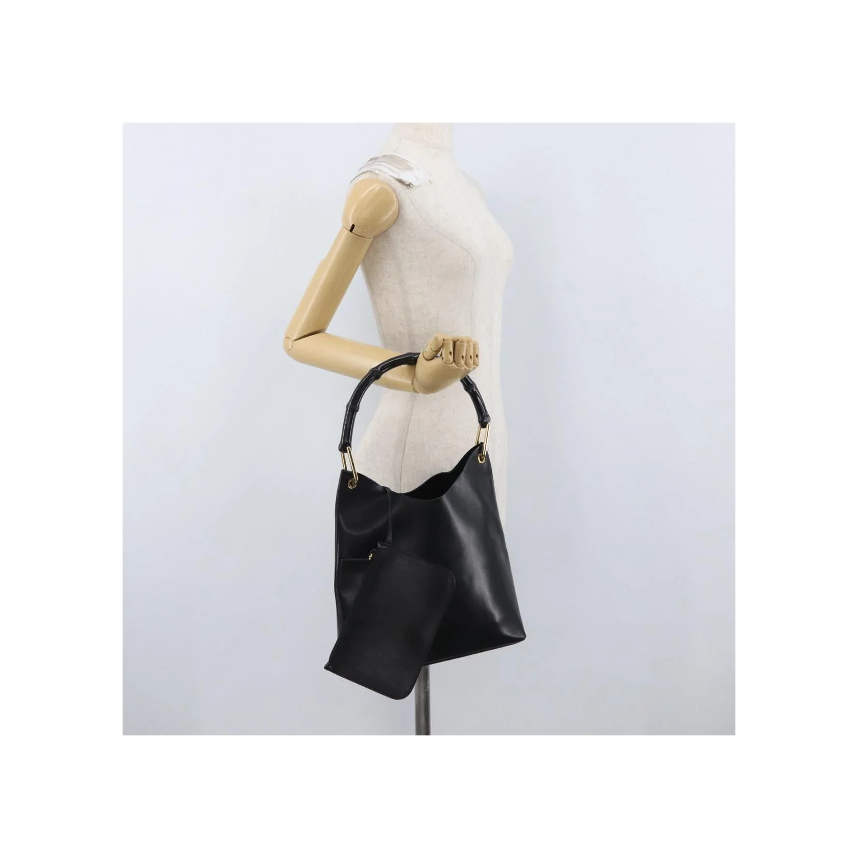 Sac Hobo Gucci Vintage Bamboo - Black - Image 22