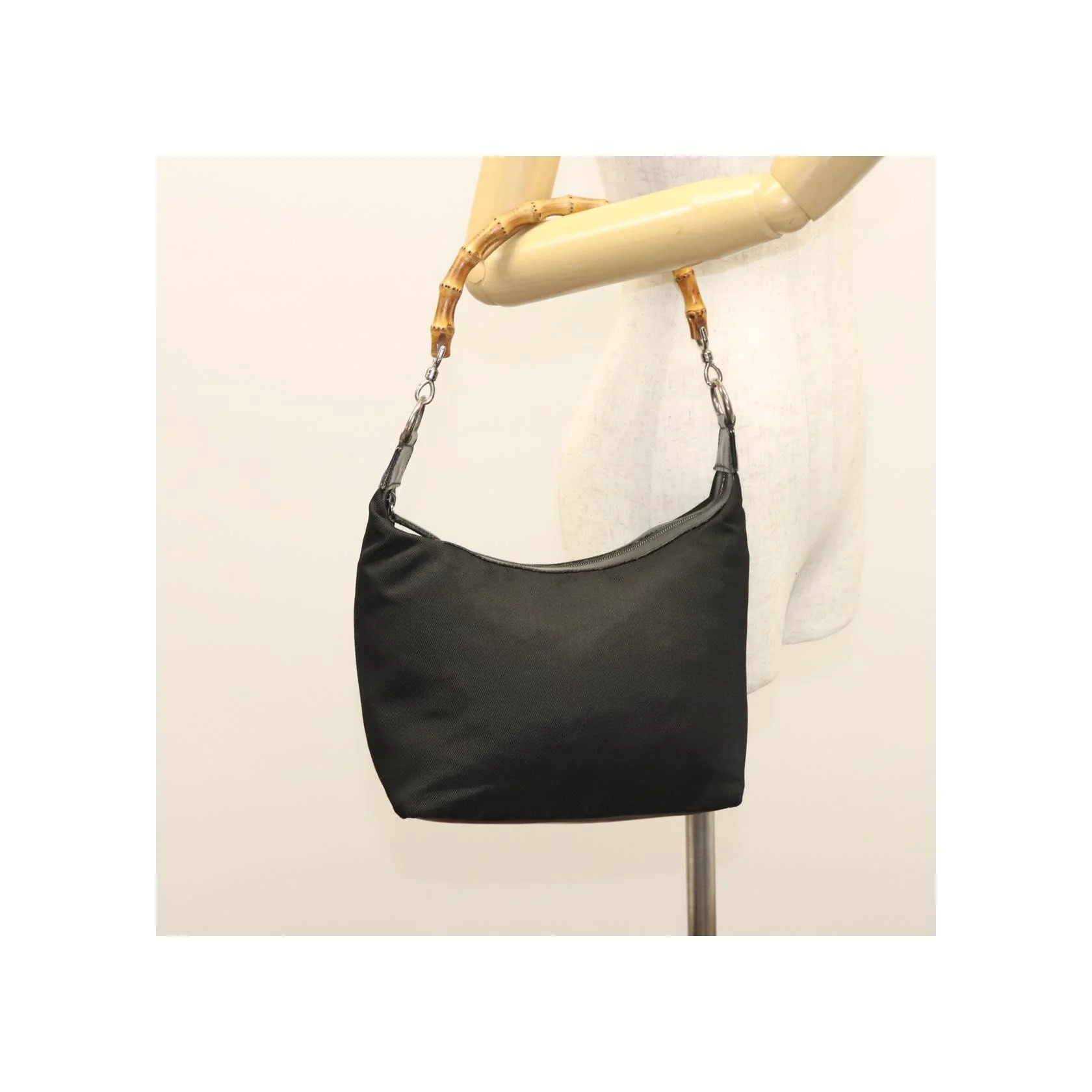 Sac Hobo Gucci Vintage Bamboo - Black - Image 14