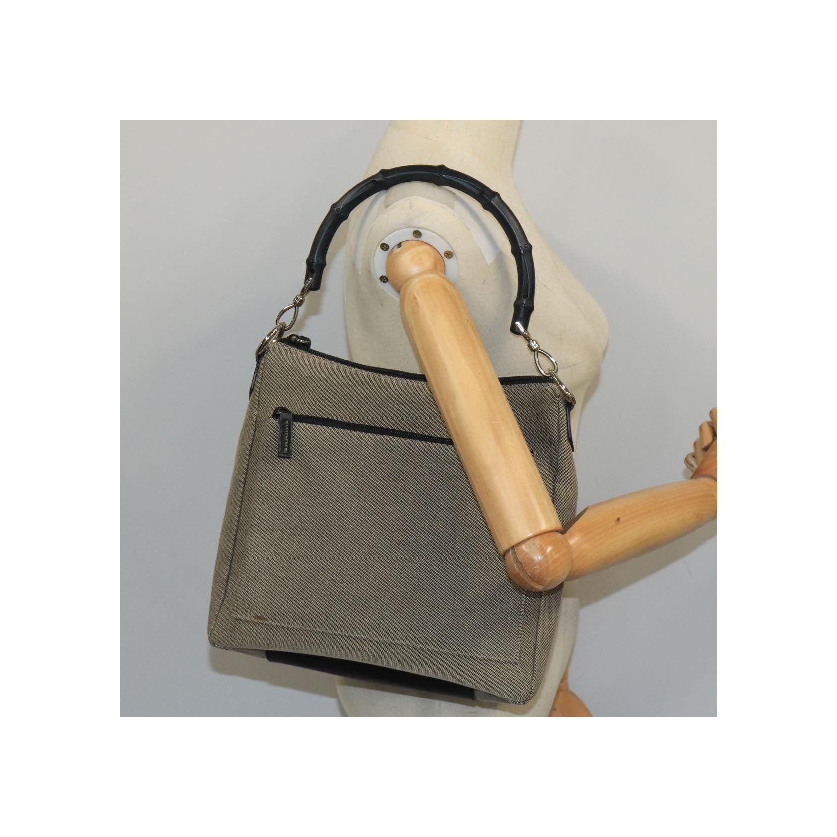 Sac À Bandoulière Gucci Vintage Bamboo - Beige - Image 13