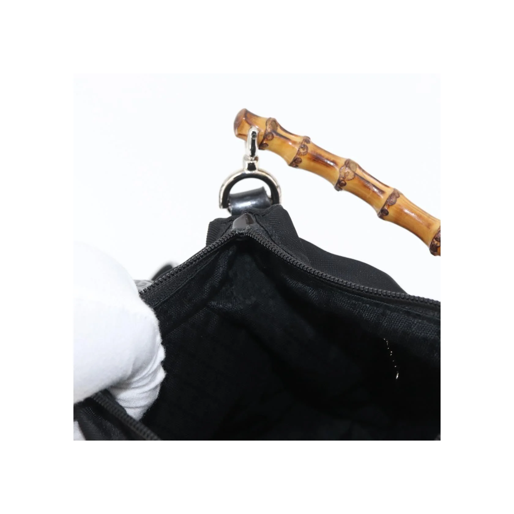 Sac À Bandoulière Gucci Vintage Bamboo - Black - Image 21