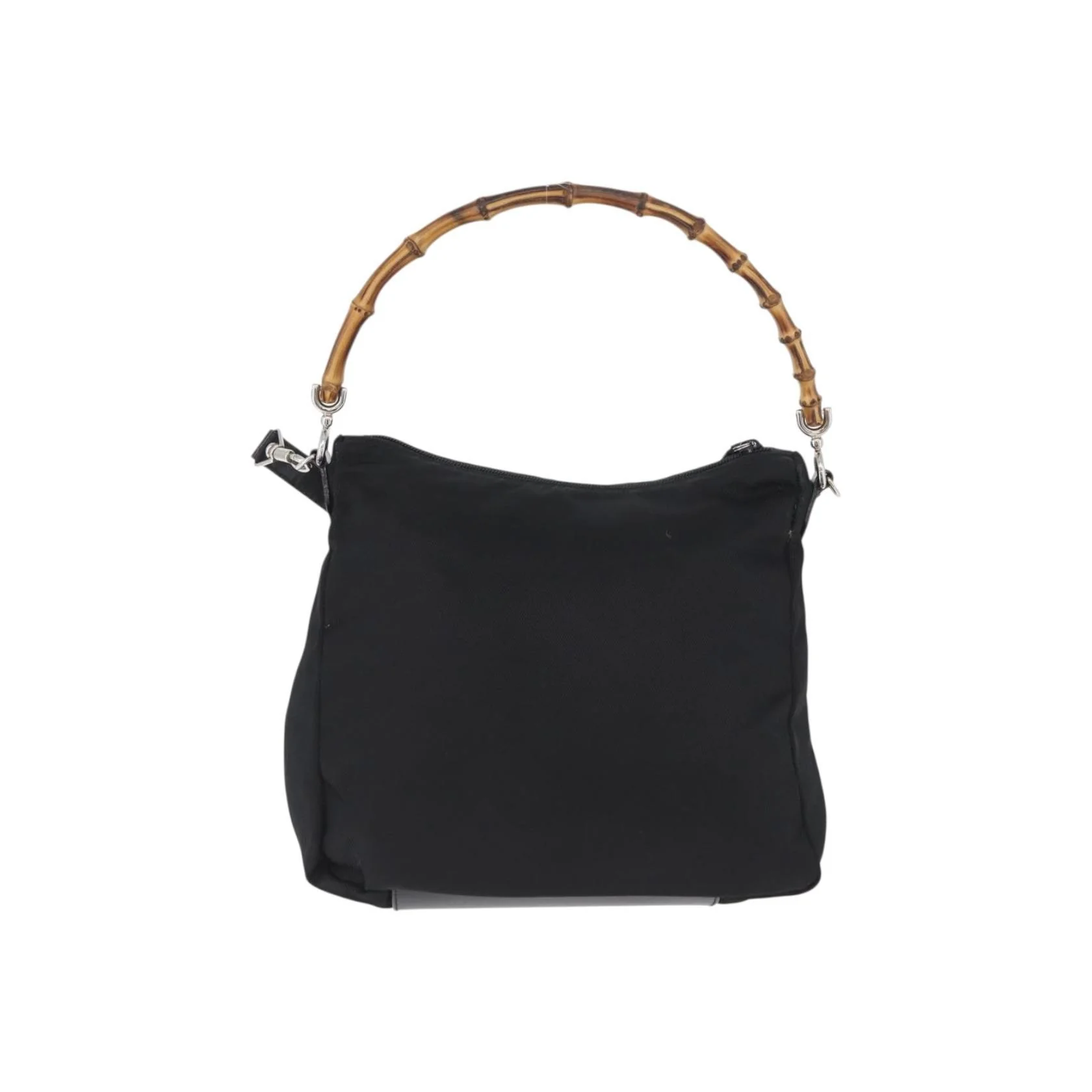 Sac À Bandoulière Gucci Vintage Bamboo - Black - Image 3
