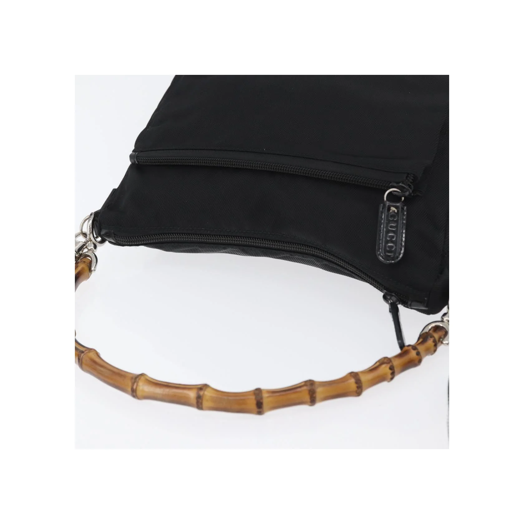 Sac À Bandoulière Gucci Vintage Bamboo - Black - Image 6