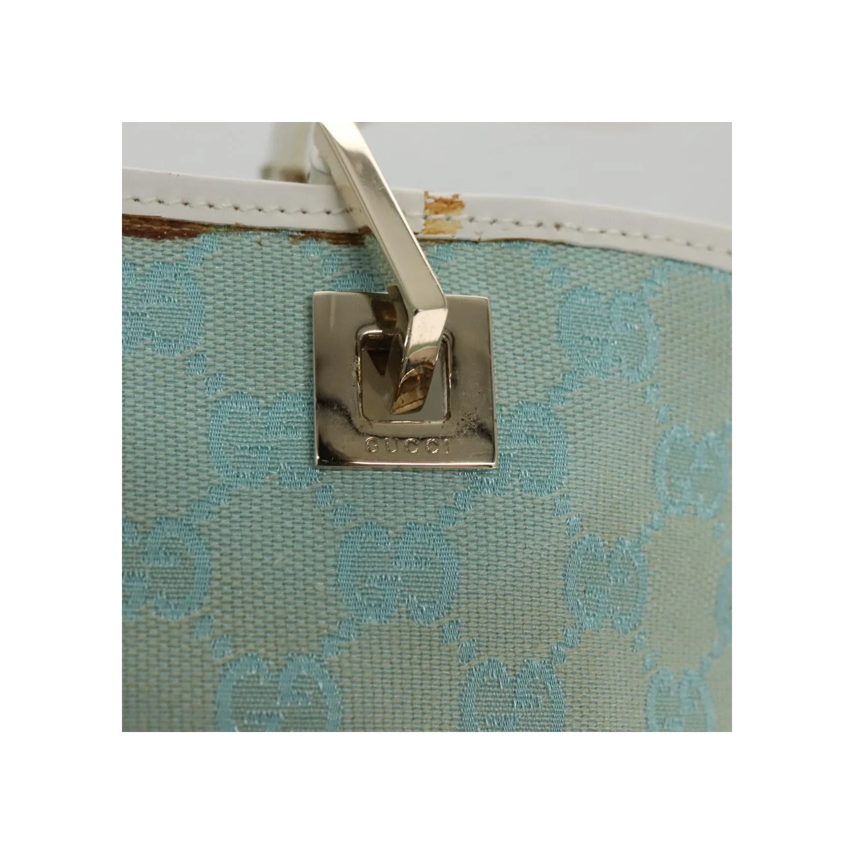 Tote Shopping Seau Gucci Vintage - Blue - Image 13