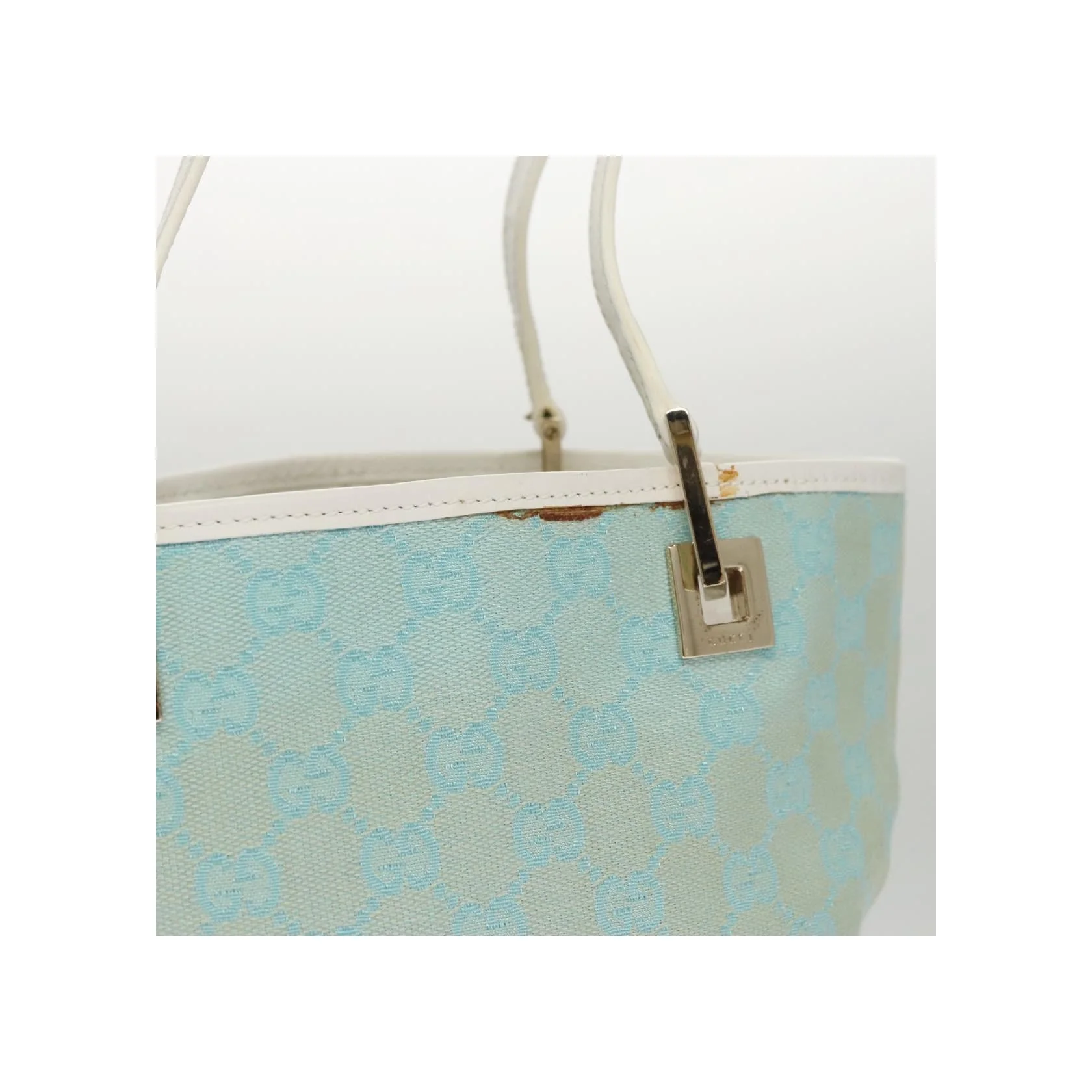 Tote Shopping Seau Gucci Vintage - Blue - Image 14