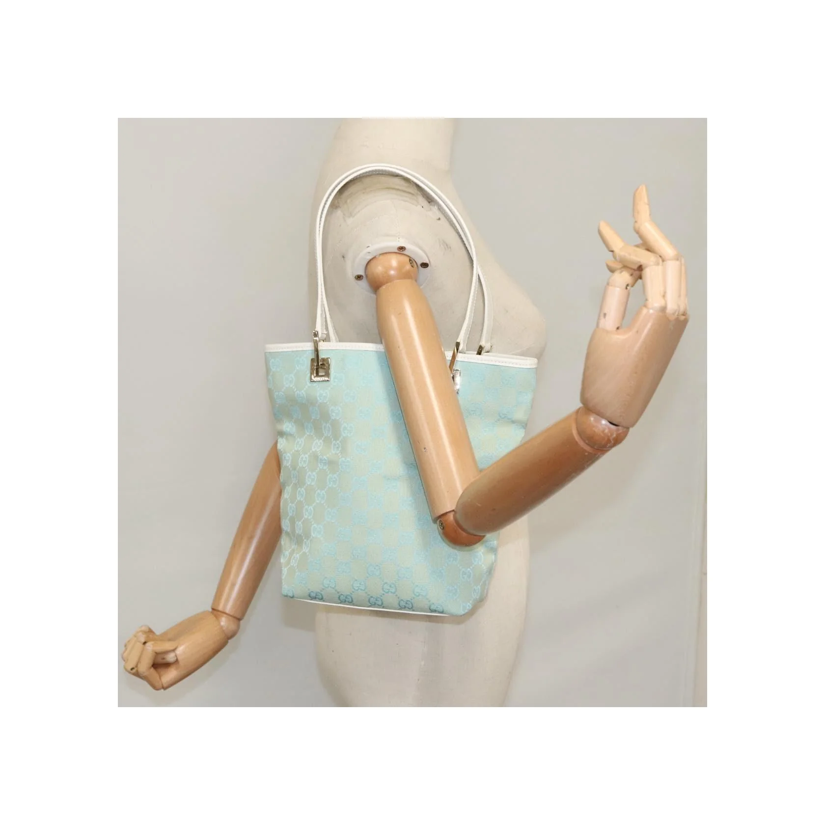 Tote Shopping Seau Gucci Vintage - Blue - Image 15